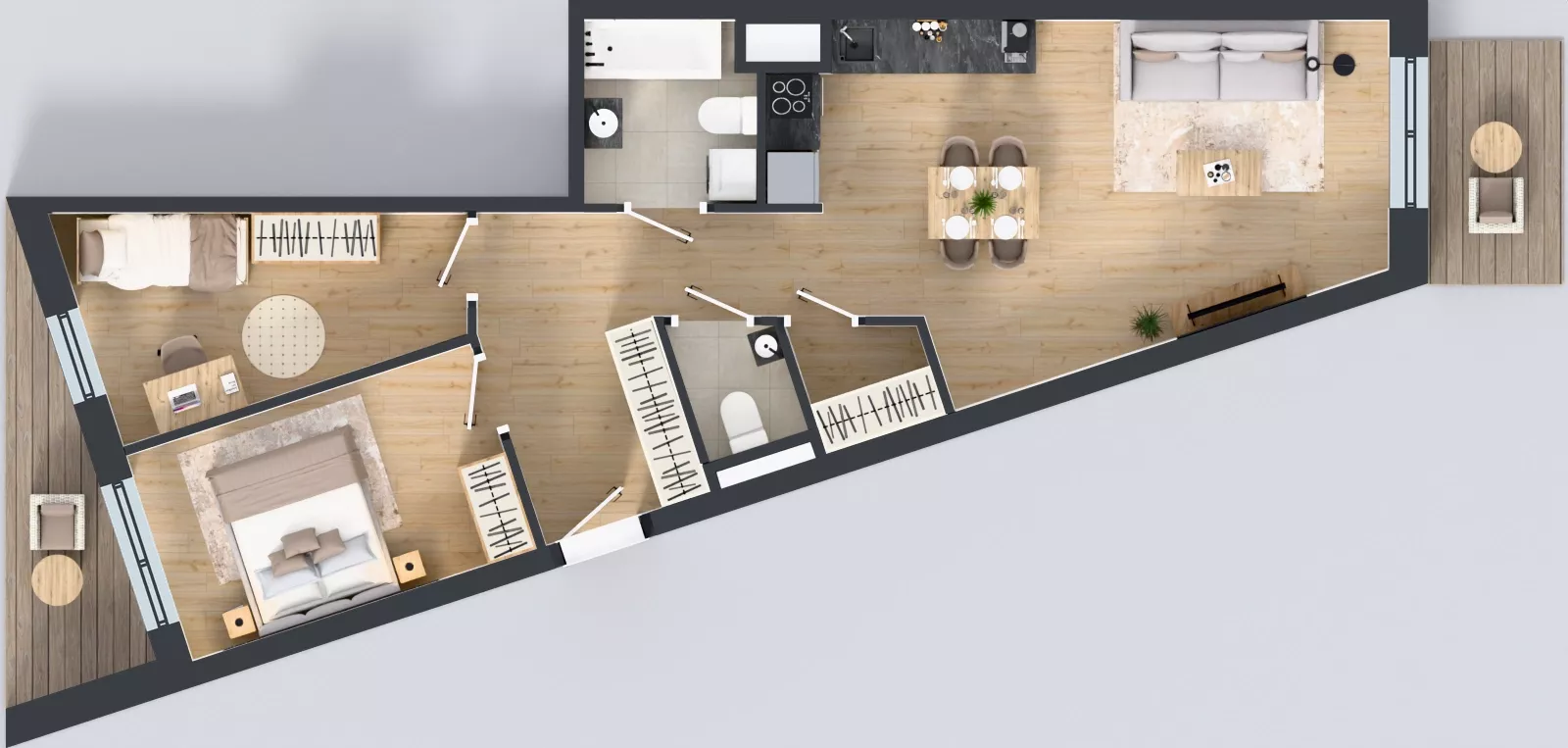 3 pokoje, mieszkanie 64,27 m², piętro 4, oferta nr D/75, Przystanek Prądnik, Kraków, Prądnik Biały, Górka Narodowa, ul. ks. Józefa Meiera 70