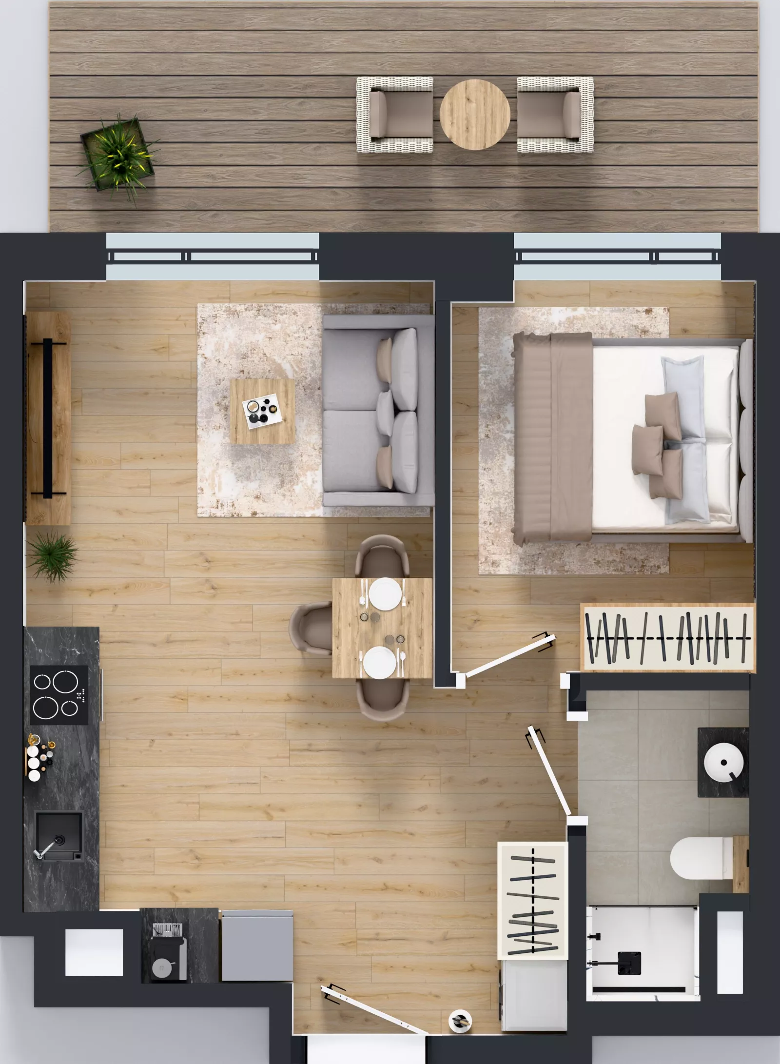 2 pokoje, mieszkanie 35,95 m², piętro 1, oferta nr A/119, Apartamenty Metro Wilanowska, Warszawa, Mokotów, Ksawerów, ul. Pejzażowa 26