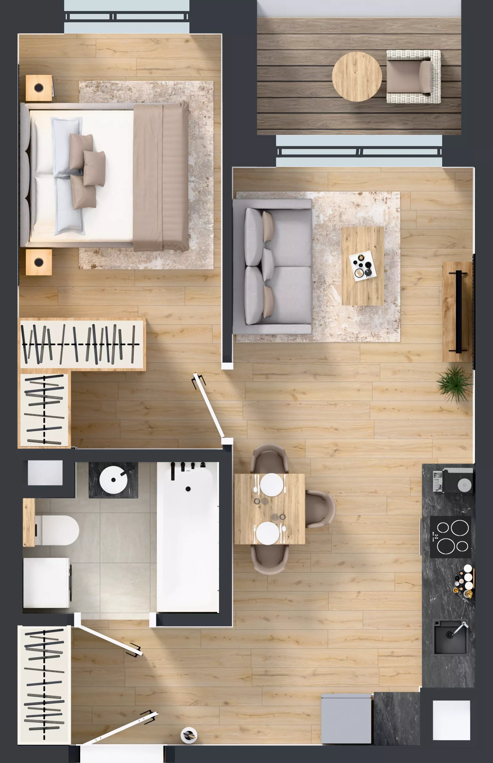 2 pokoje, mieszkanie 39,86 m², piętro 2, oferta nr A/72, Mokotów Sportowy 1.3, Warszawa, Mokotów, Augustówka, ul. Antoniewska