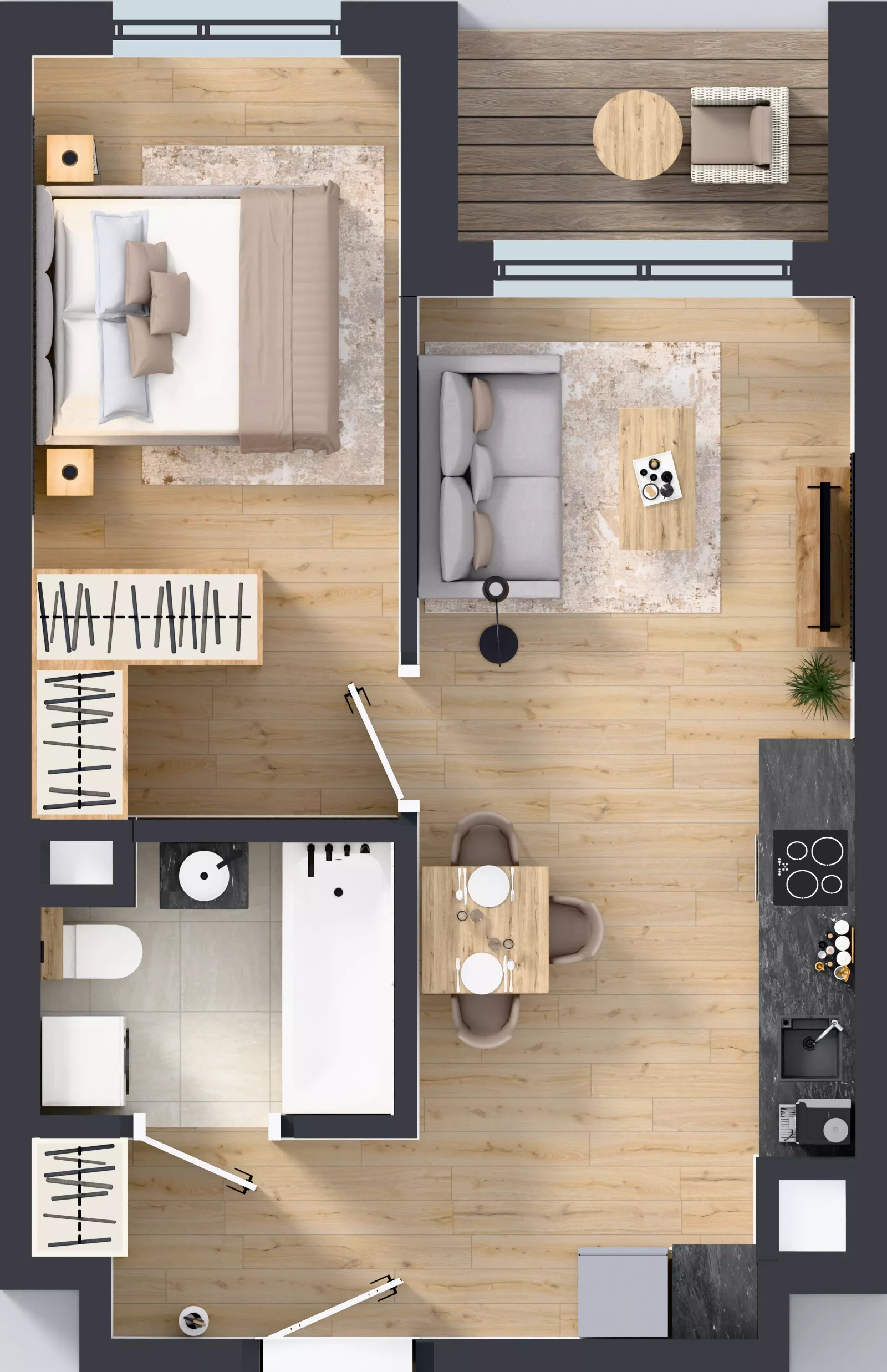 2 pokoje, mieszkanie 39,21 m², piętro 4, oferta nr A/91, Mokotów Sportowy 1.3, Warszawa, Mokotów, Augustówka, ul. Antoniewska