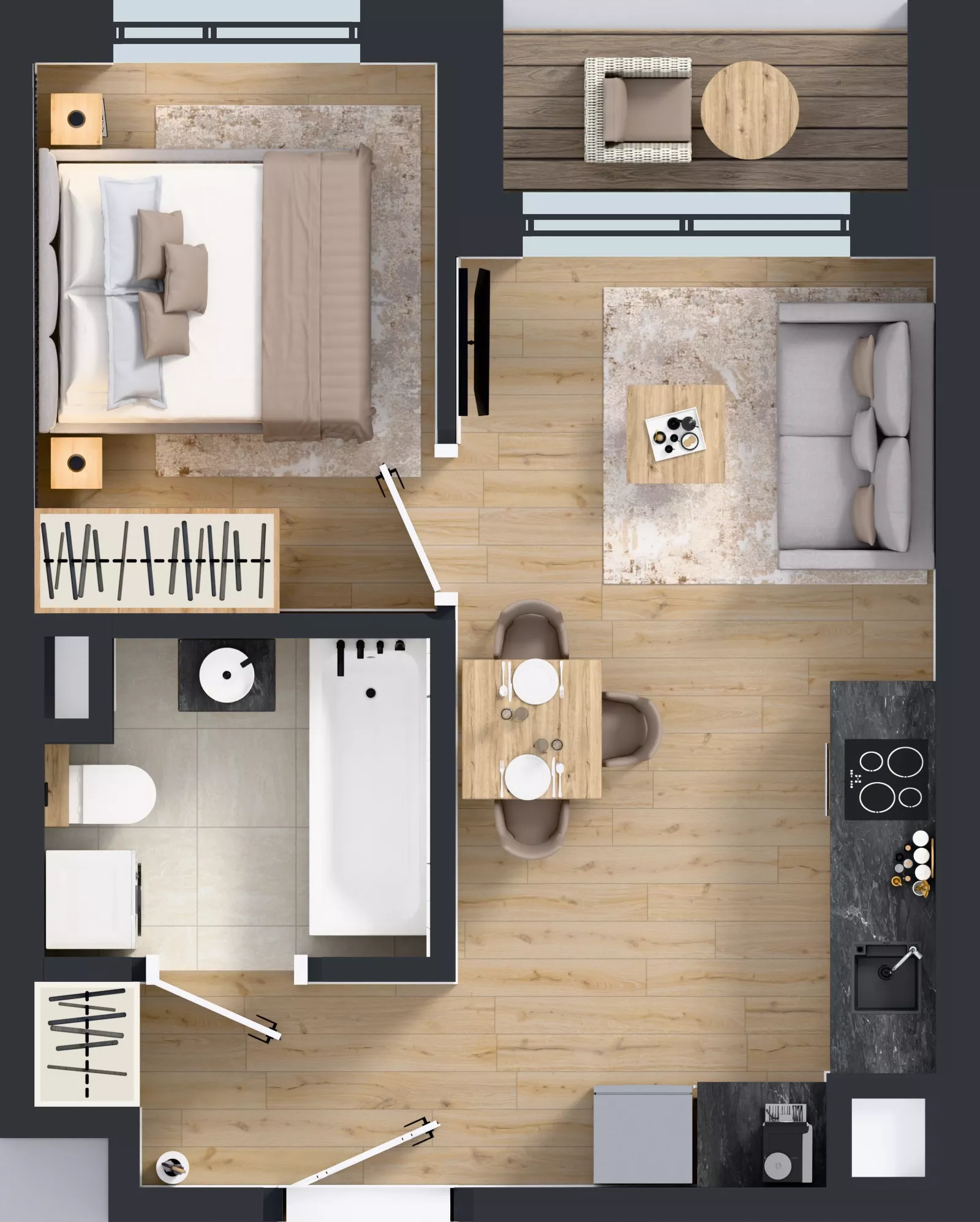 2 pokoje, mieszkanie 31,54 m², parter, oferta nr C/78, Mokotów Sportowy 1.3, Warszawa, Mokotów, Augustówka, ul. Antoniewska