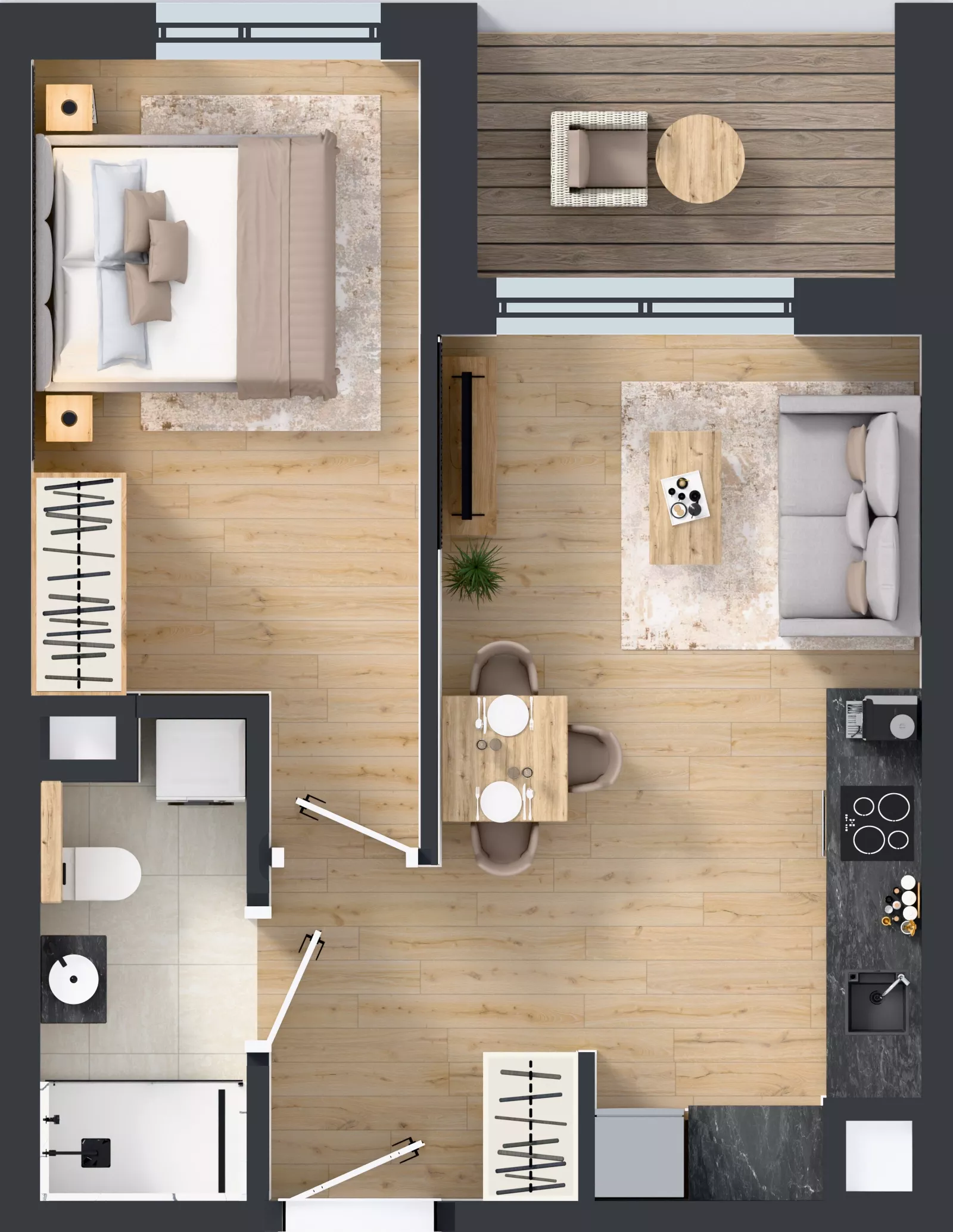 2 pokoje, mieszkanie 37,50 m², piętro 4, oferta nr D/26, Mokotów Sportowy 1.3, Warszawa, Mokotów, Augustówka, ul. Antoniewska