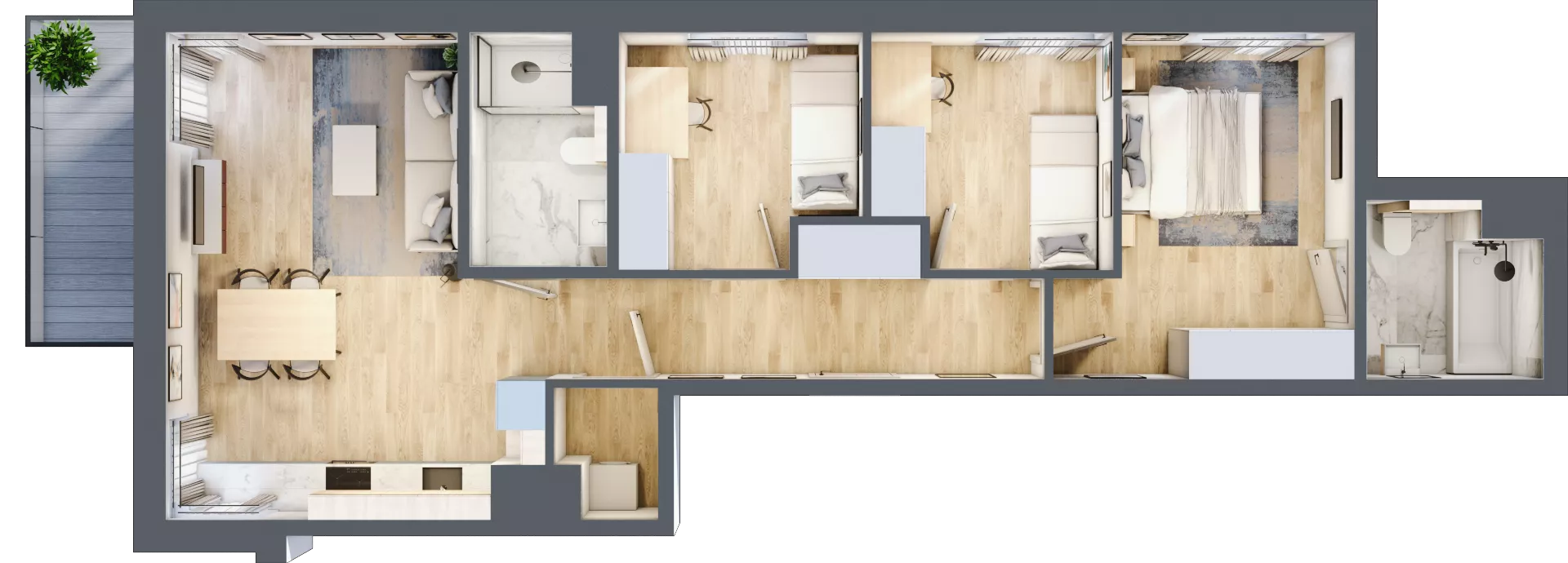 4 pokoje, mieszkanie 72,12 m², piętro 3, oferta nr D/25, Mokotów Sportowy 1 B, Warszawa, Mokotów, Augustówka, ul. Antoniewska