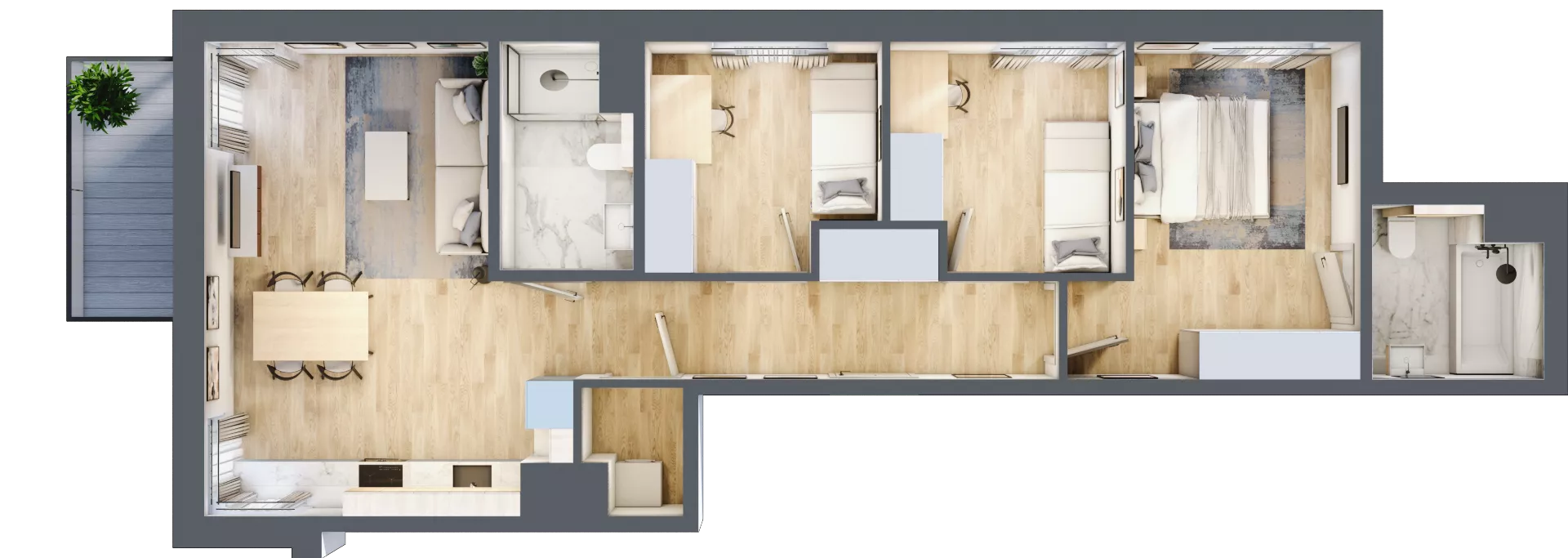 4 pokoje, mieszkanie 72,13 m², piętro 1, oferta nr D/9, Mokotów Sportowy 1 B, Warszawa, Mokotów, Augustówka, ul. Antoniewska