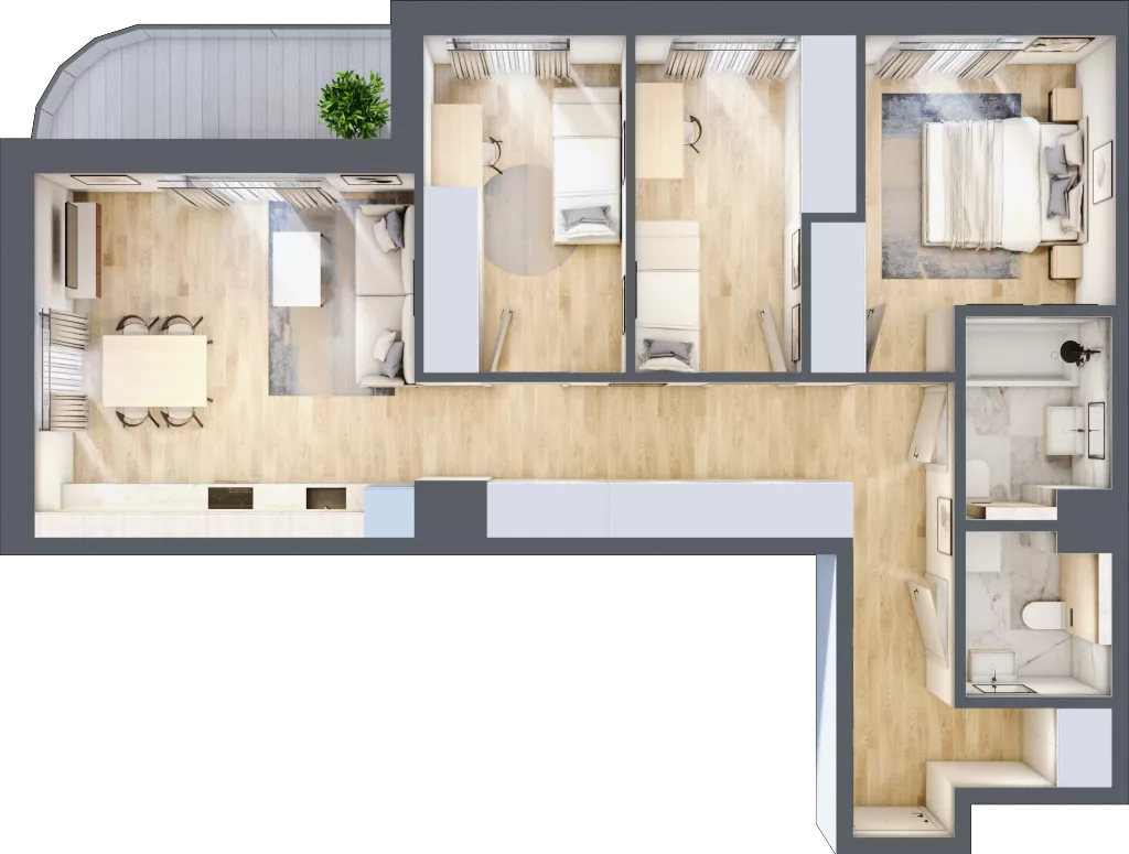 4 pokoje, mieszkanie 75,42 m², piętro 4, oferta nr A/29, Mokotów Sportowy 3, Warszawa, Mokotów, Augustówka, ul. Antoniewska