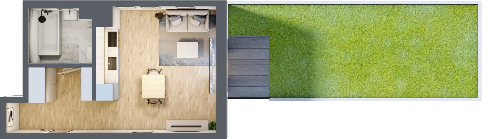 1 pokój, mieszkanie 30,55 m², parter, oferta nr D/37, Metro Zachód 8 bud. B i D, Warszawa, Bemowo, Chrzanów, ul. Szeligowska