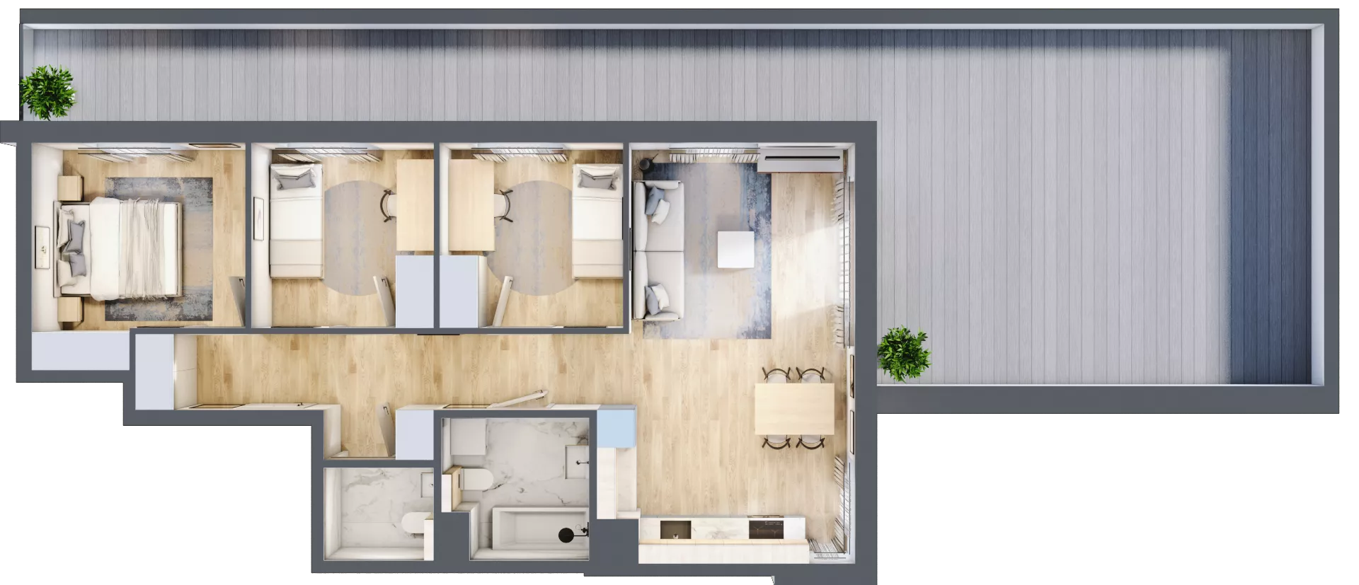 4 pokoje, mieszkanie 74,51 m², piętro 1, oferta nr A/10, Osiedle Urbino 4, Warszawa, Włochy, Raków, ul. Szybka