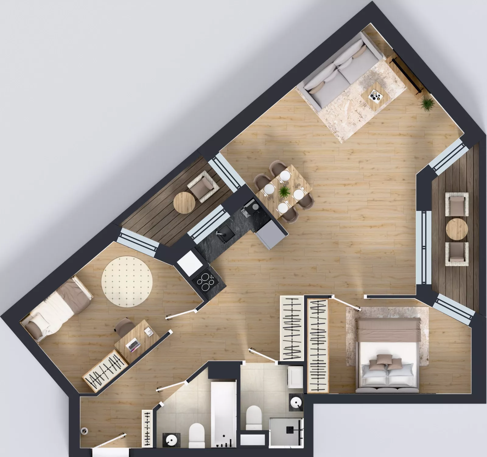 3 pokoje, mieszkanie 74,25 m², piętro 2, oferta nr V/113, Miasteczko Nova Sfera 5, Warszawa, Białołęka, Żerań, ul. Marywilska 5