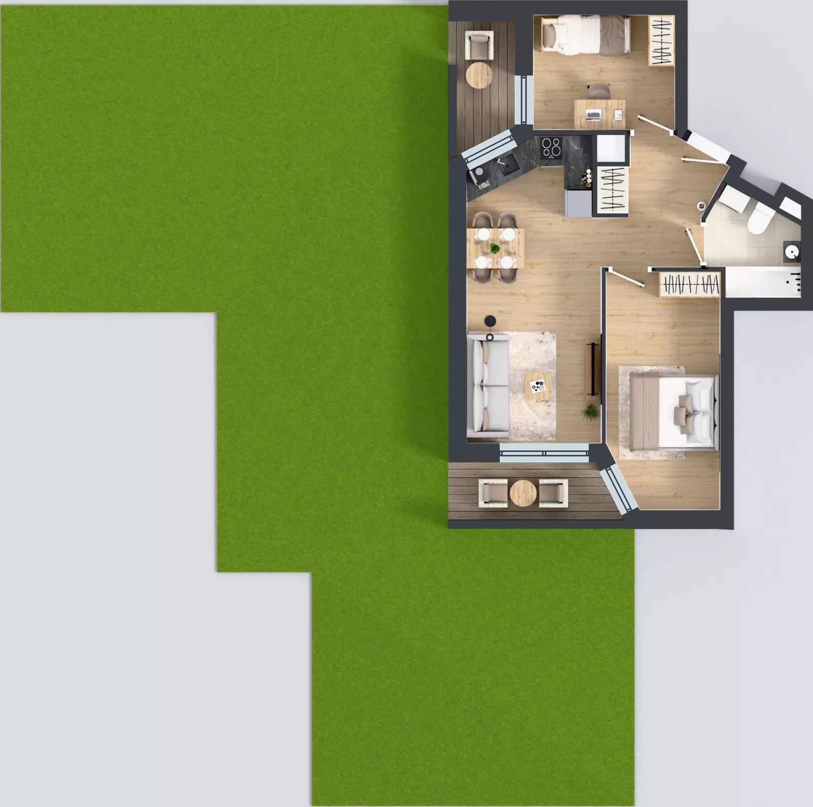3 pokoje, mieszkanie 52,66 m², parter, oferta nr V/11, Miasteczko Nova Sfera 5, Warszawa, Białołęka, Żerań, ul. Marywilska 5