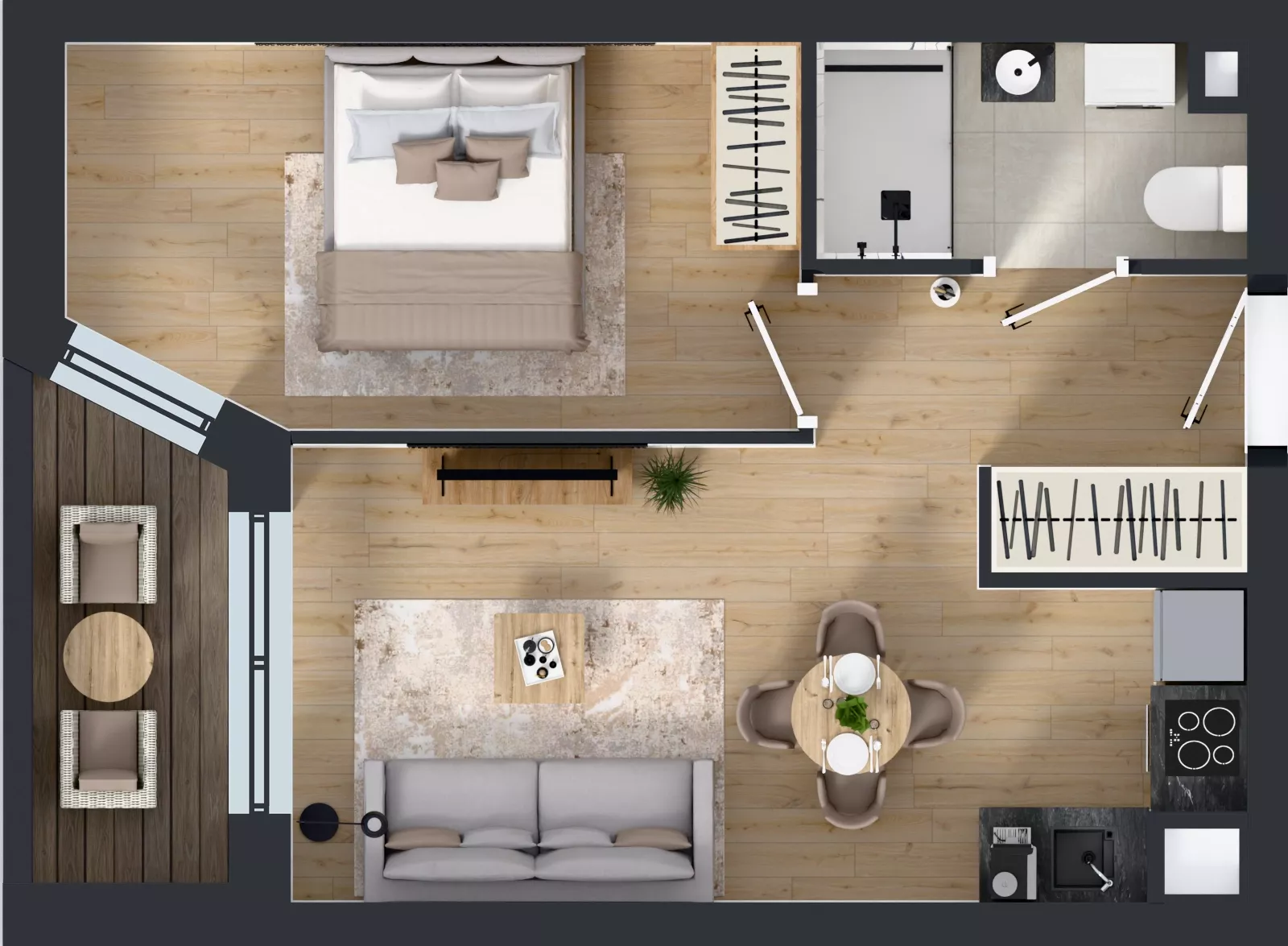 2 pokoje, mieszkanie 38,02 m², piętro 2, oferta nr V/33, Miasteczko Nova Sfera 5, Warszawa, Białołęka, Żerań, ul. Marywilska 5