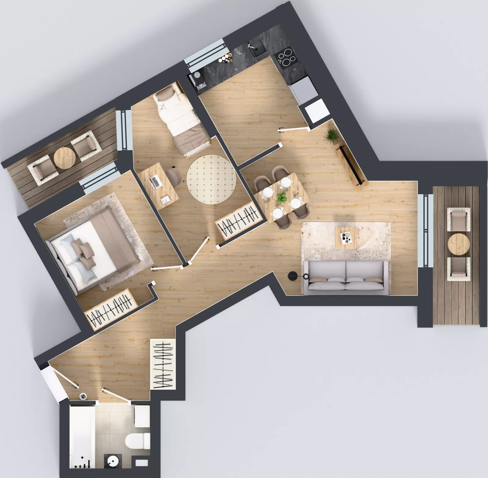 3 pokoje, mieszkanie 58,50 m², piętro 6, oferta nr V/89, Miasteczko Nova Sfera 5, Warszawa, Białołęka, Żerań, ul. Marywilska 5