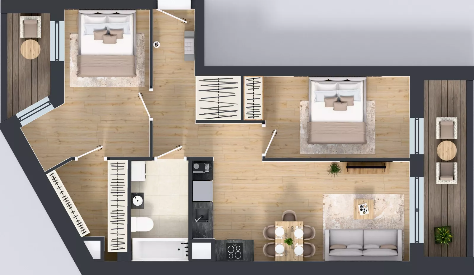 3 pokoje, mieszkanie 64,50 m², piętro 6, oferta nr V/140, Miasteczko Nova Sfera 5, Warszawa, Białołęka, Żerań, ul. Marywilska 5