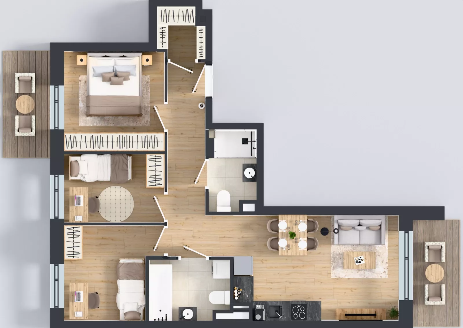 4 pokoje, mieszkanie 63,11 m², piętro 2, oferta nr A/117, Olchowy Park 3, Warszawa, Białołęka, Kobiałka, ul. Marii Callas 20, 20A