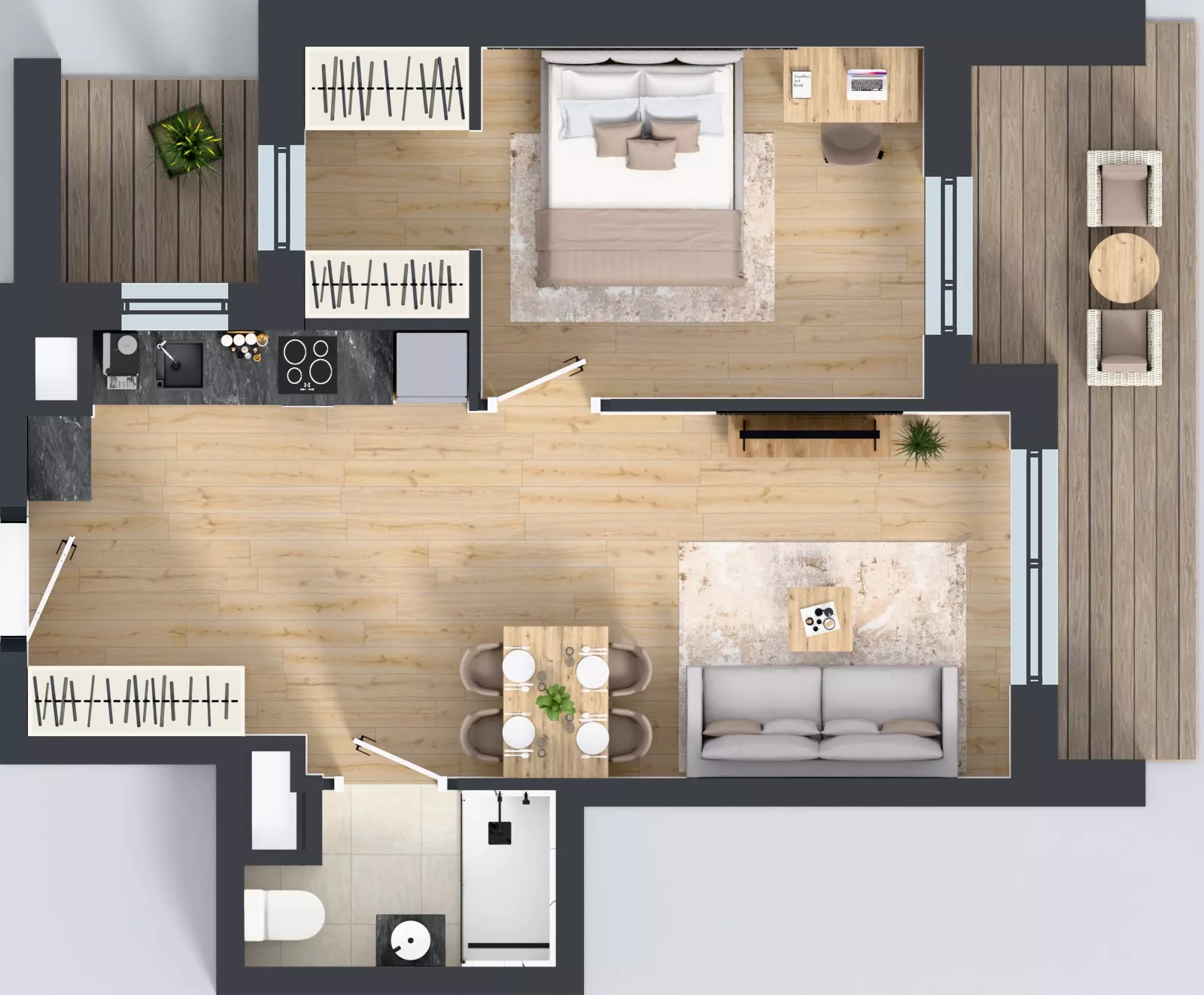 2 pokoje, mieszkanie 45,89 m², piętro 3, oferta nr IV/14, Miasteczko Nova Sfera 4, Warszawa, Białołęka, Żerań, ul. Marywilska 7