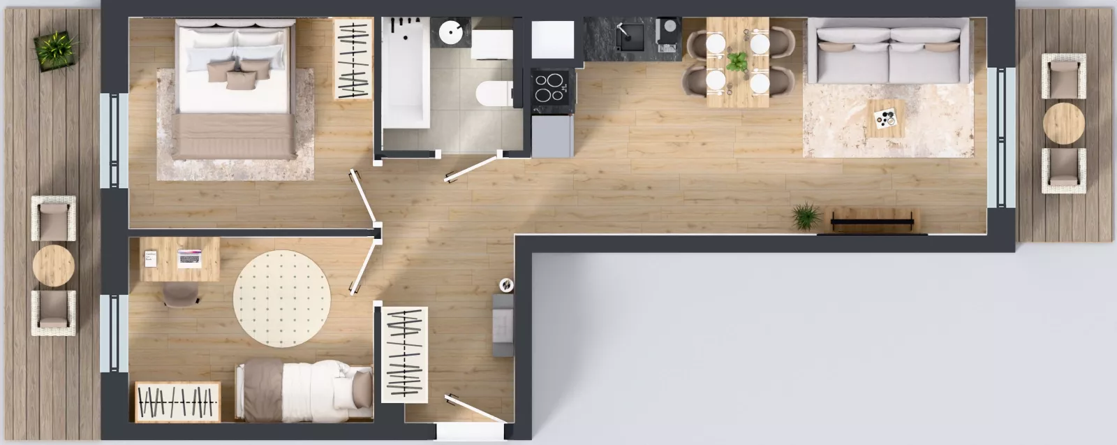3 pokoje, mieszkanie 51,37 m², piętro 1, oferta nr IV/30, Miasteczko Nova Sfera 4, Warszawa, Białołęka, Żerań, ul. Marywilska 7