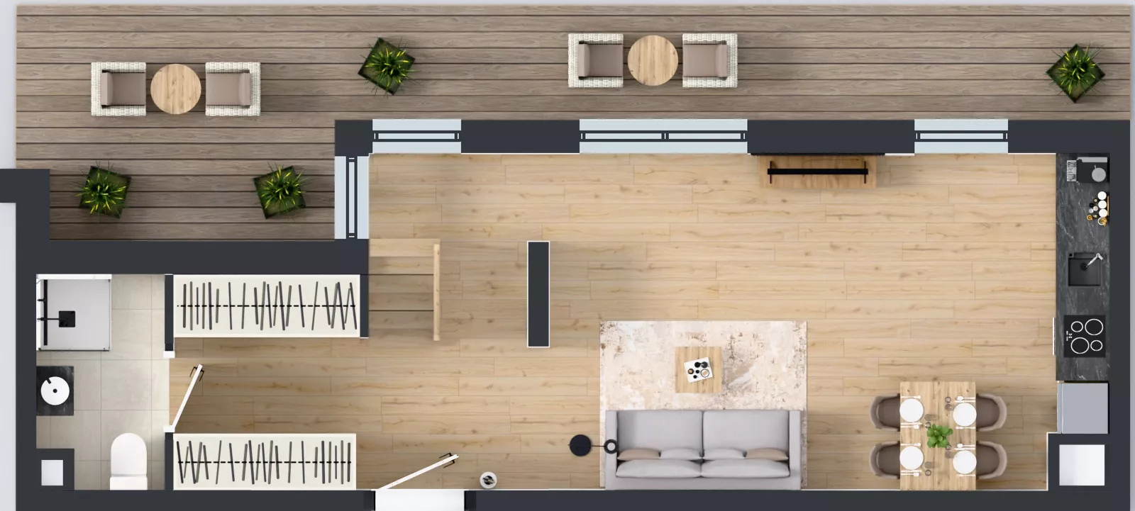 3 pokoje, mieszkanie 82,94 m², piętro 3, oferta nr IV/40, Miasteczko Nova Sfera 4, Warszawa, Białołęka, Żerań, ul. Marywilska 7