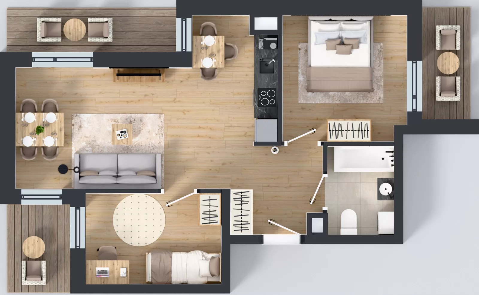 3 pokoje, mieszkanie 53,67 m², piętro 4, oferta nr IV/41, Miasteczko Nova Sfera 4, Warszawa, Białołęka, Żerań, ul. Marywilska 7