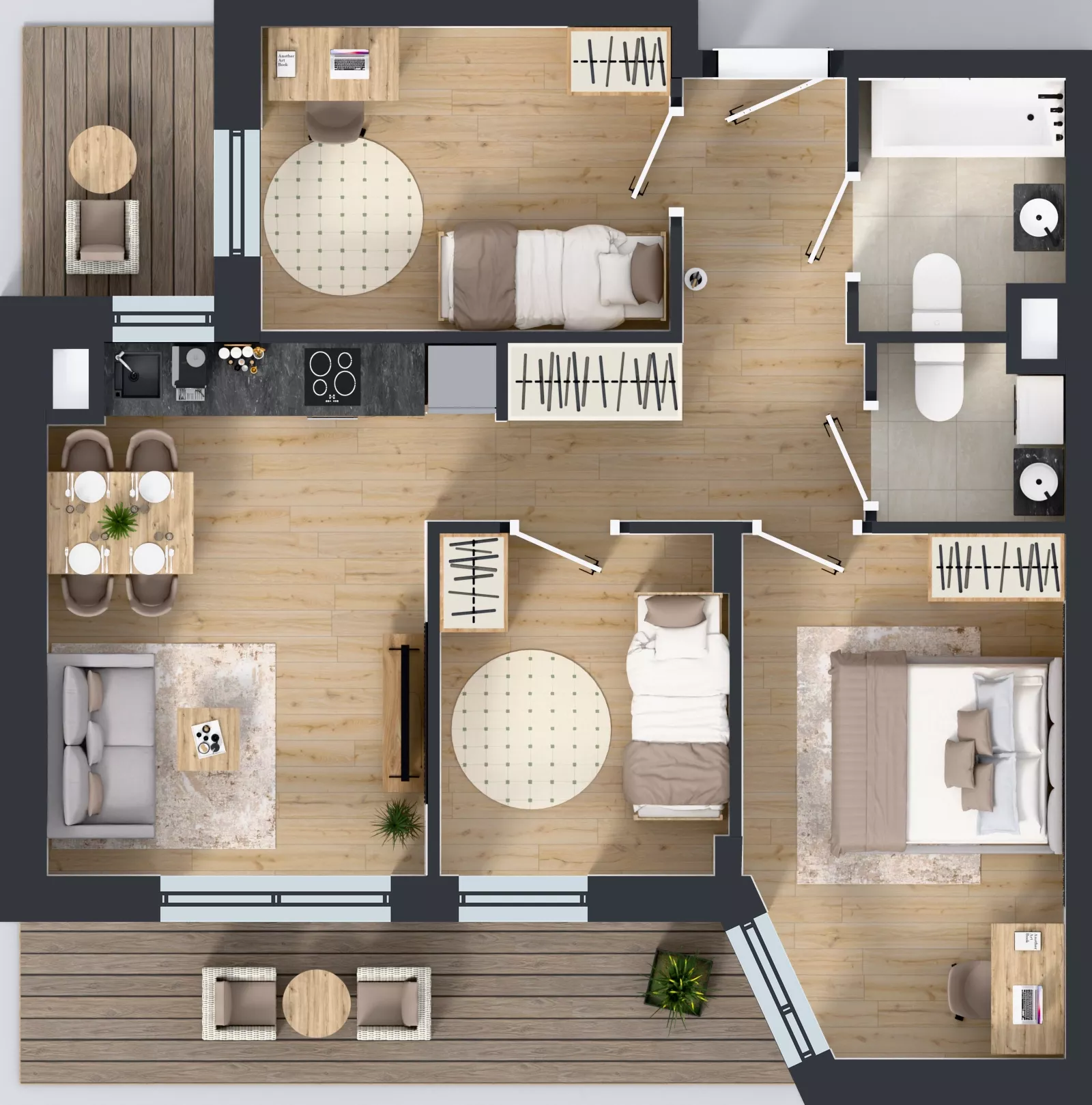 4 pokoje, mieszkanie 60,57 m², piętro 4, oferta nr IV/42, Miasteczko Nova Sfera 4, Warszawa, Białołęka, Żerań, ul. Marywilska 7