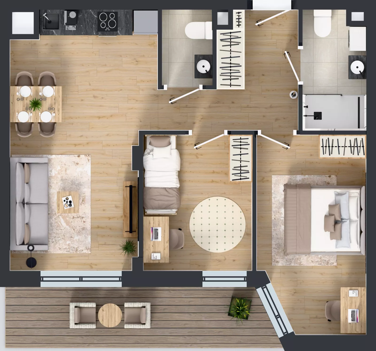 3 pokoje, mieszkanie 58,16 m², parter, oferta nr IV/3, Miasteczko Nova Sfera 4, Warszawa, Białołęka, Żerań, ul. Marywilska 7