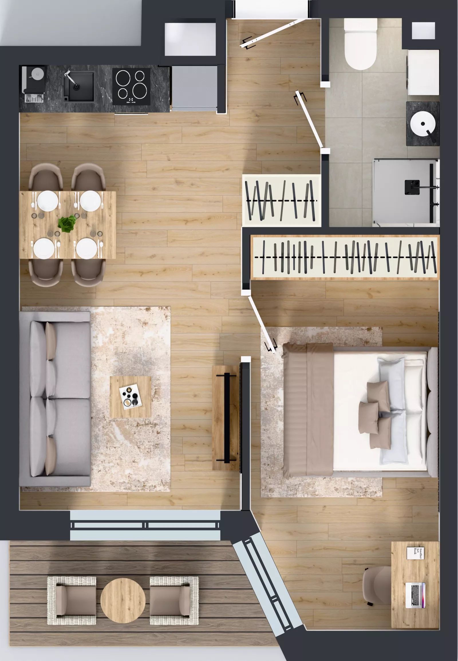 2 pokoje, mieszkanie 36,89 m², piętro 2, oferta nr IV/12, Miasteczko Nova Sfera 4, Warszawa, Białołęka, Żerań, ul. Marywilska 7