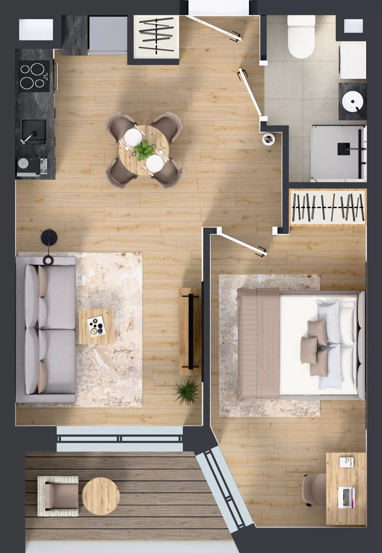 2 pokoje, mieszkanie 38,18 m², piętro 4, oferta nr IV/43, Miasteczko Nova Sfera 4, Warszawa, Białołęka, Żerań, ul. Marywilska 7