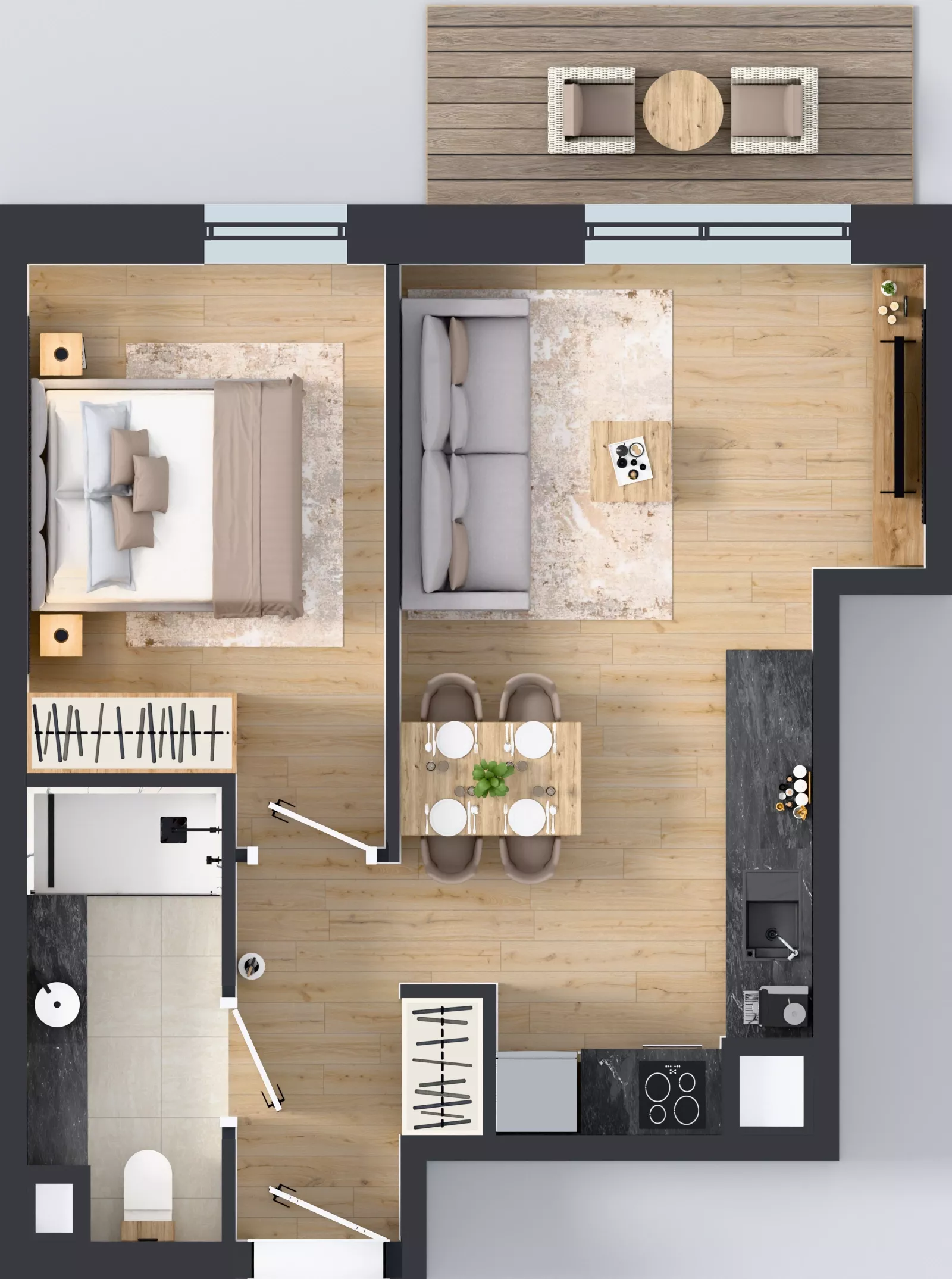 2 pokoje, mieszkanie 39,67 m², piętro 2, oferta nr A18, Concept Ćwiklińska, Warszawa, Białołęka, Tarchomin, ul. Elżbiety Barszczewskiej 2