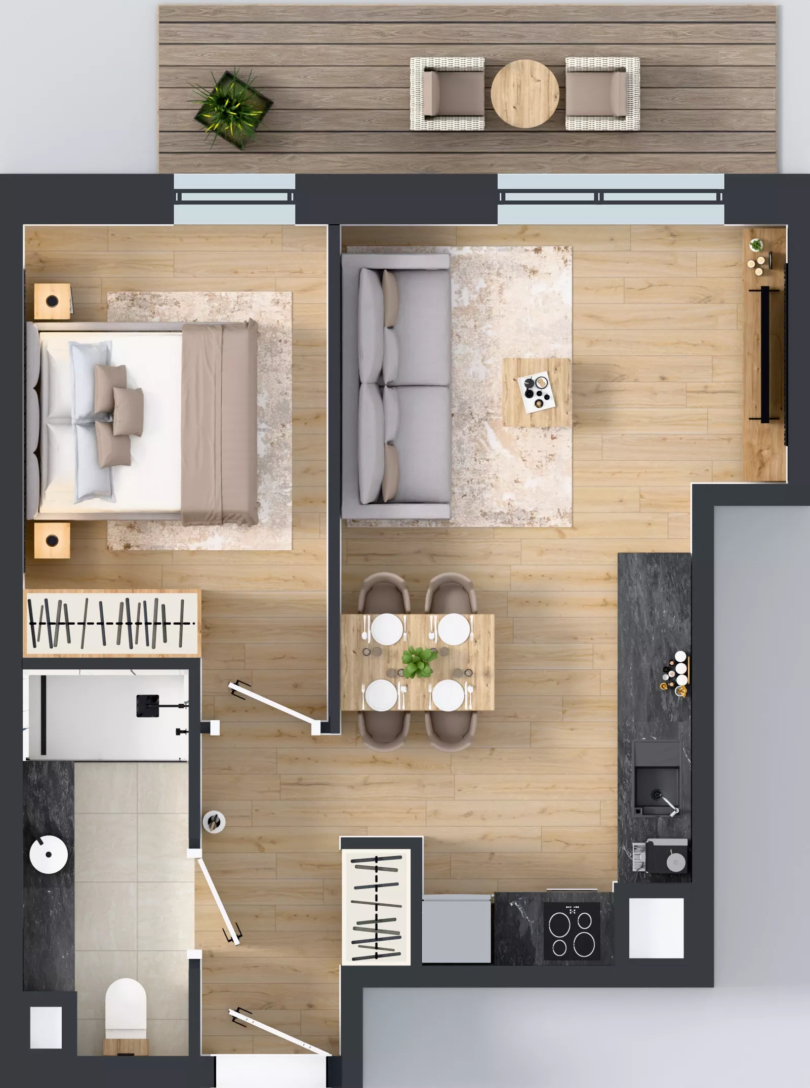 2 pokoje, mieszkanie 39,67 m², piętro 6, oferta nr A54, Concept Ćwiklińska, Warszawa, Białołęka, Tarchomin, ul. Elżbiety Barszczewskiej 2