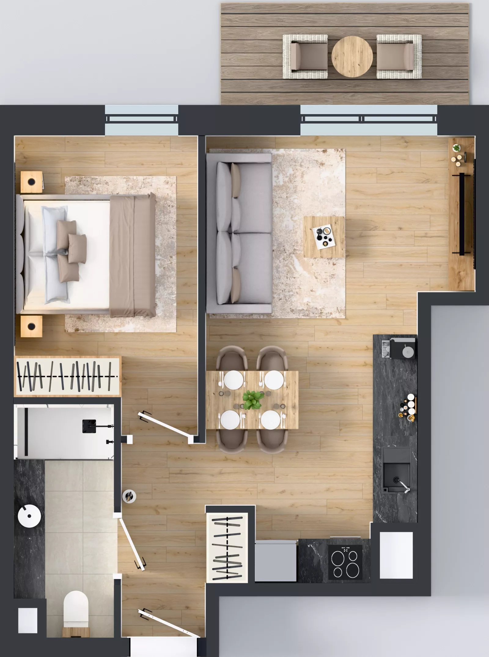 2 pokoje, mieszkanie 39,56 m², piętro 7, oferta nr A63, Concept Ćwiklińska, Warszawa, Białołęka, Tarchomin, ul. Elżbiety Barszczewskiej 2