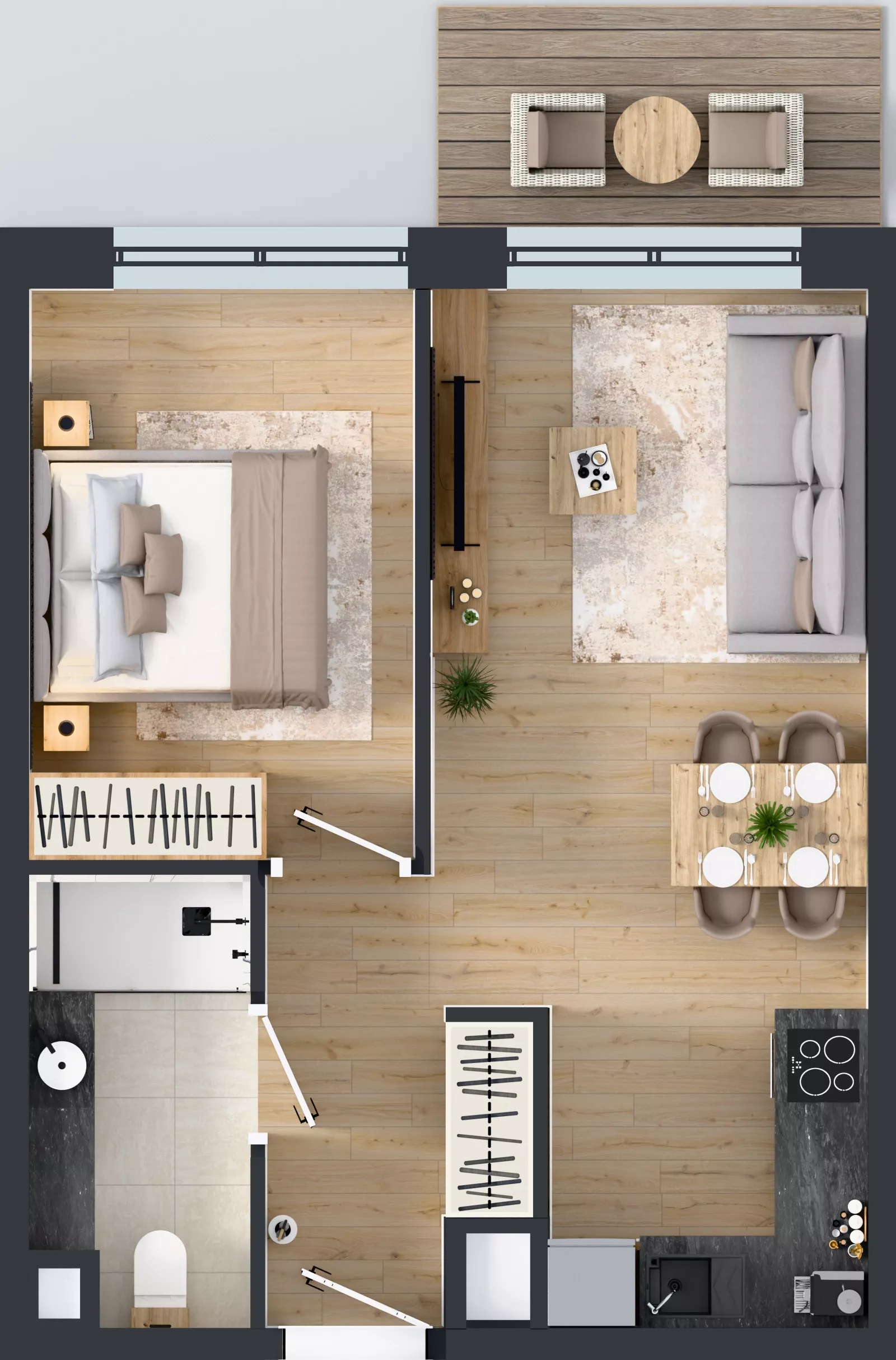 2 pokoje, mieszkanie 38,87 m², piętro 2, oferta nr A83, Concept Ćwiklińska, Warszawa, Białołęka, Tarchomin, ul. Elżbiety Barszczewskiej 2