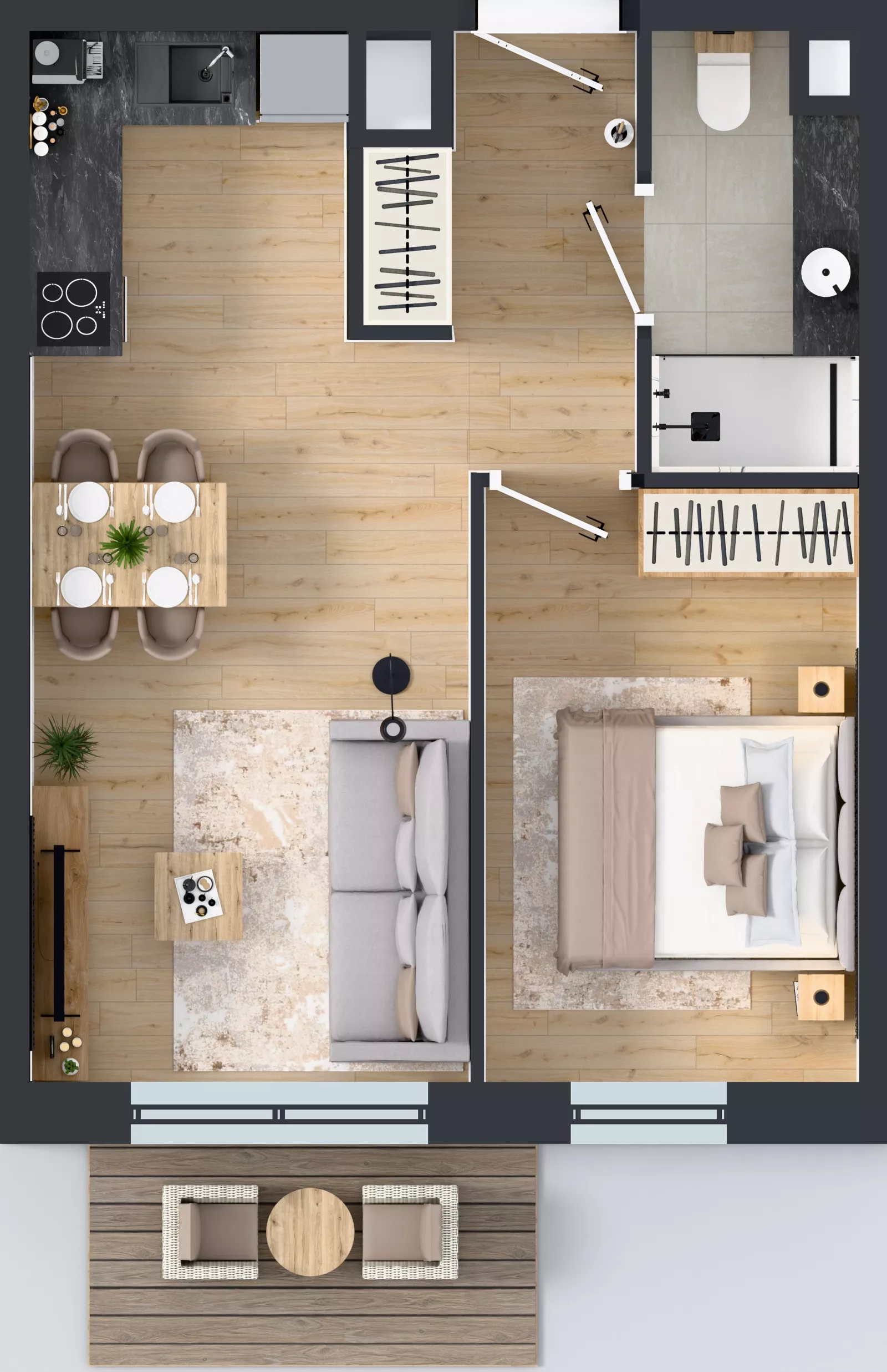 2 pokoje, mieszkanie 38,03 m², piętro 2, oferta nr A120, Concept Ćwiklińska, Warszawa, Białołęka, Tarchomin, ul. Elżbiety Barszczewskiej 2