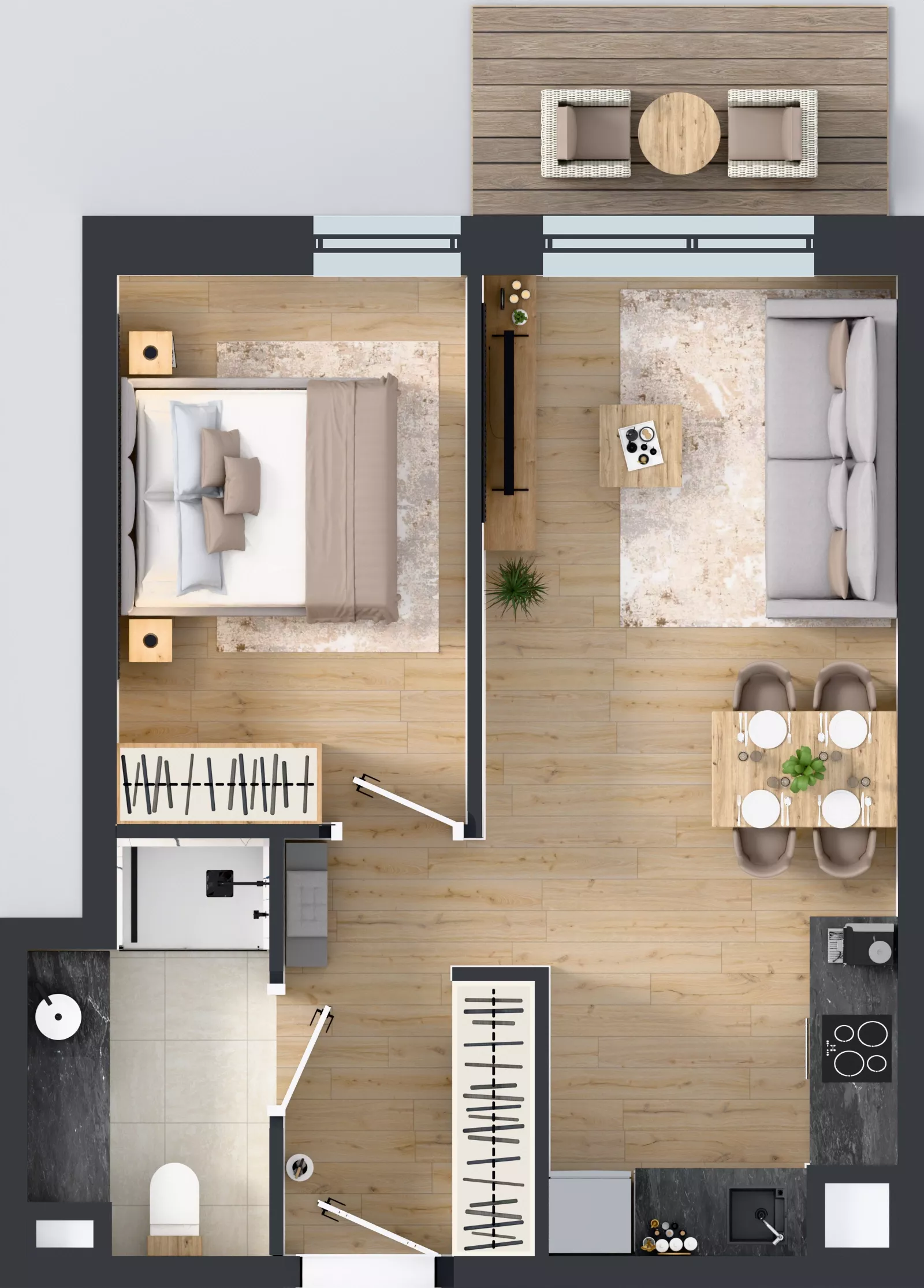 2 pokoje, mieszkanie 39,76 m², piętro 3, oferta nr A123, Concept Ćwiklińska, Warszawa, Białołęka, Tarchomin, ul. Elżbiety Barszczewskiej 2