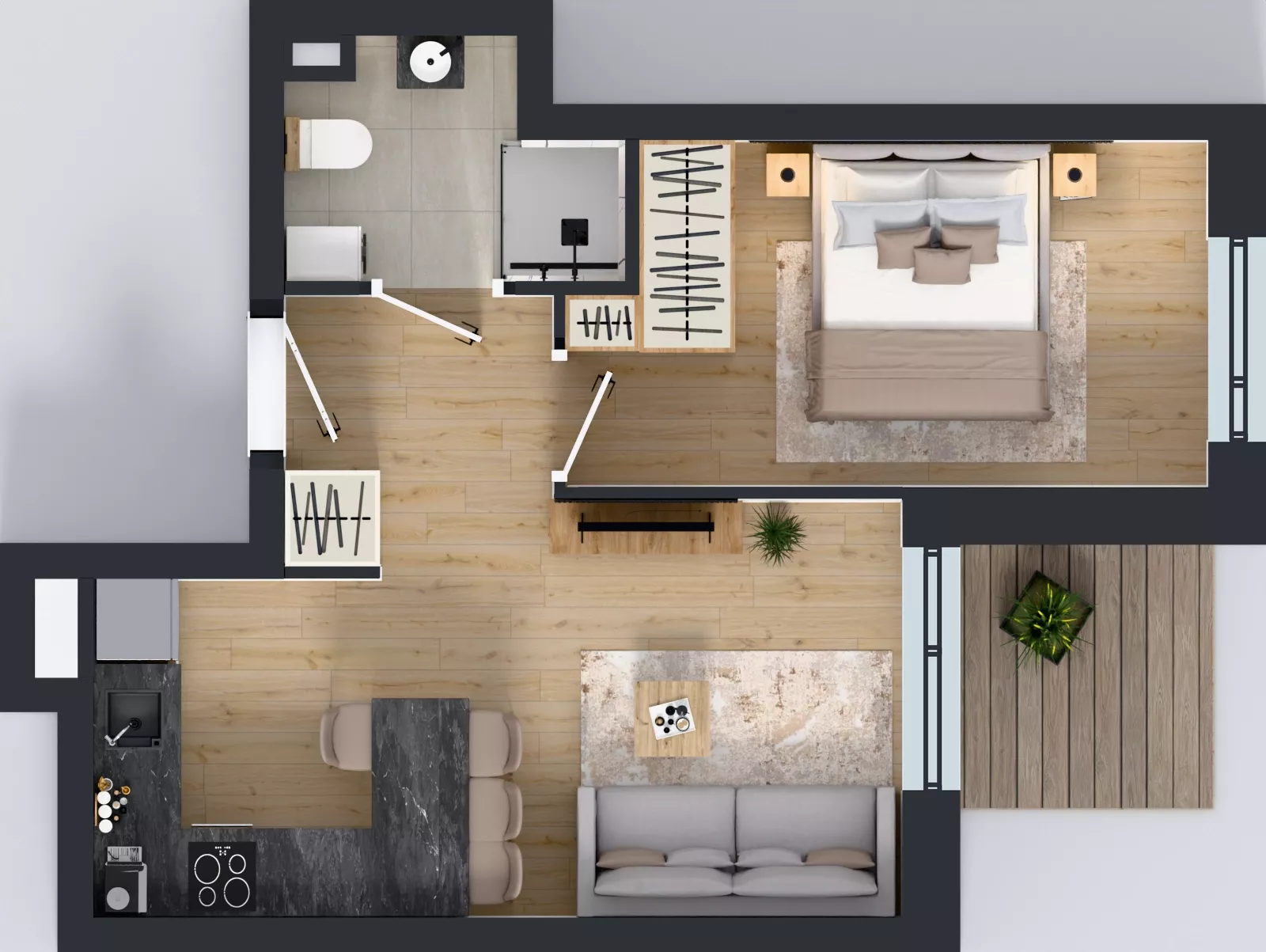 2 pokoje, mieszkanie 34,77 m², piętro 3, oferta nr 20, Viva Garden 14, Warszawa, Białołęka, Brzeziny, ul. Szlachecka 8