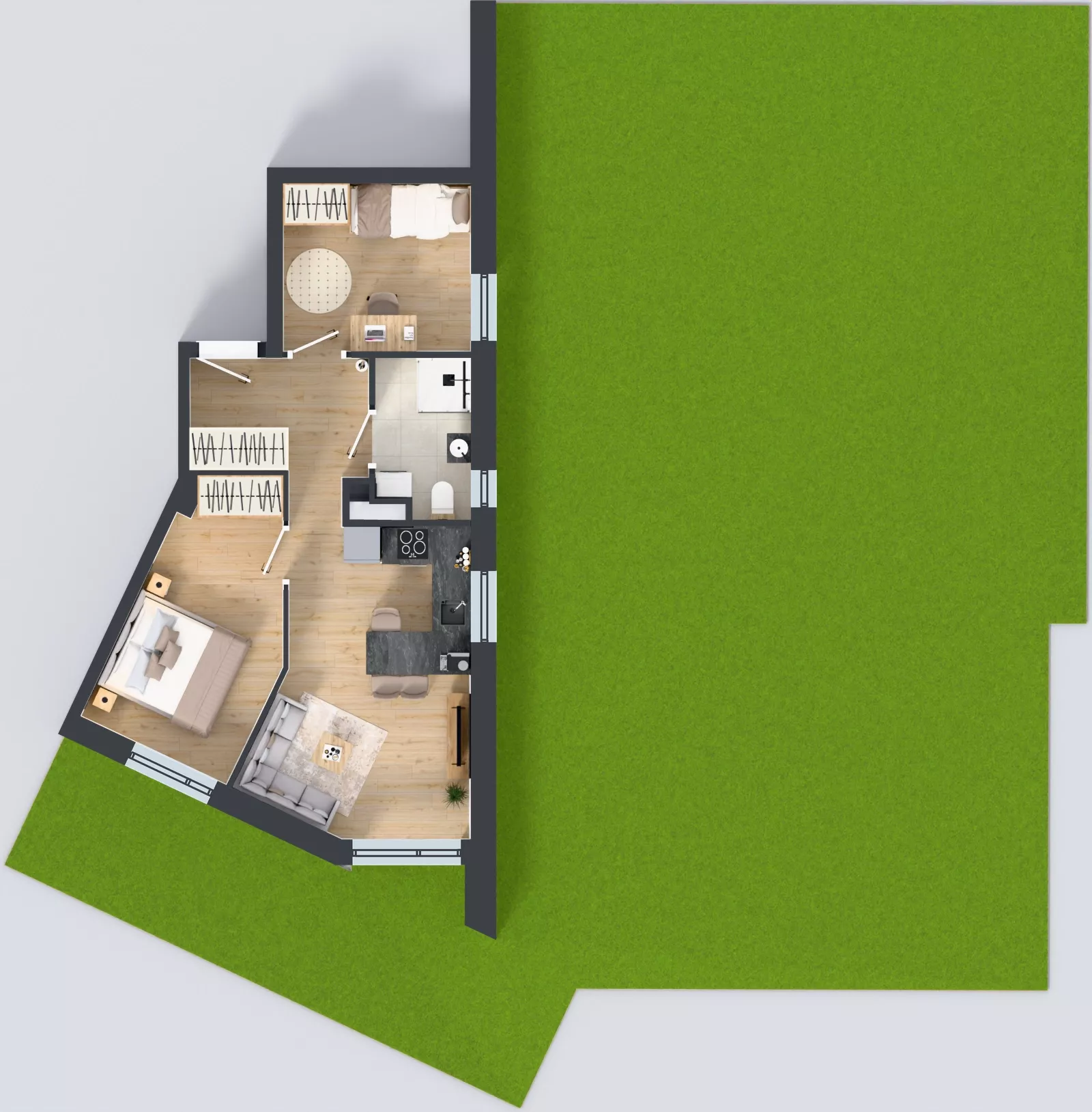 3 pokoje, mieszkanie 45,98 m², parter, oferta nr 41, Viva Garden 14, Warszawa, Białołęka, Brzeziny, ul. Szlachecka 8
