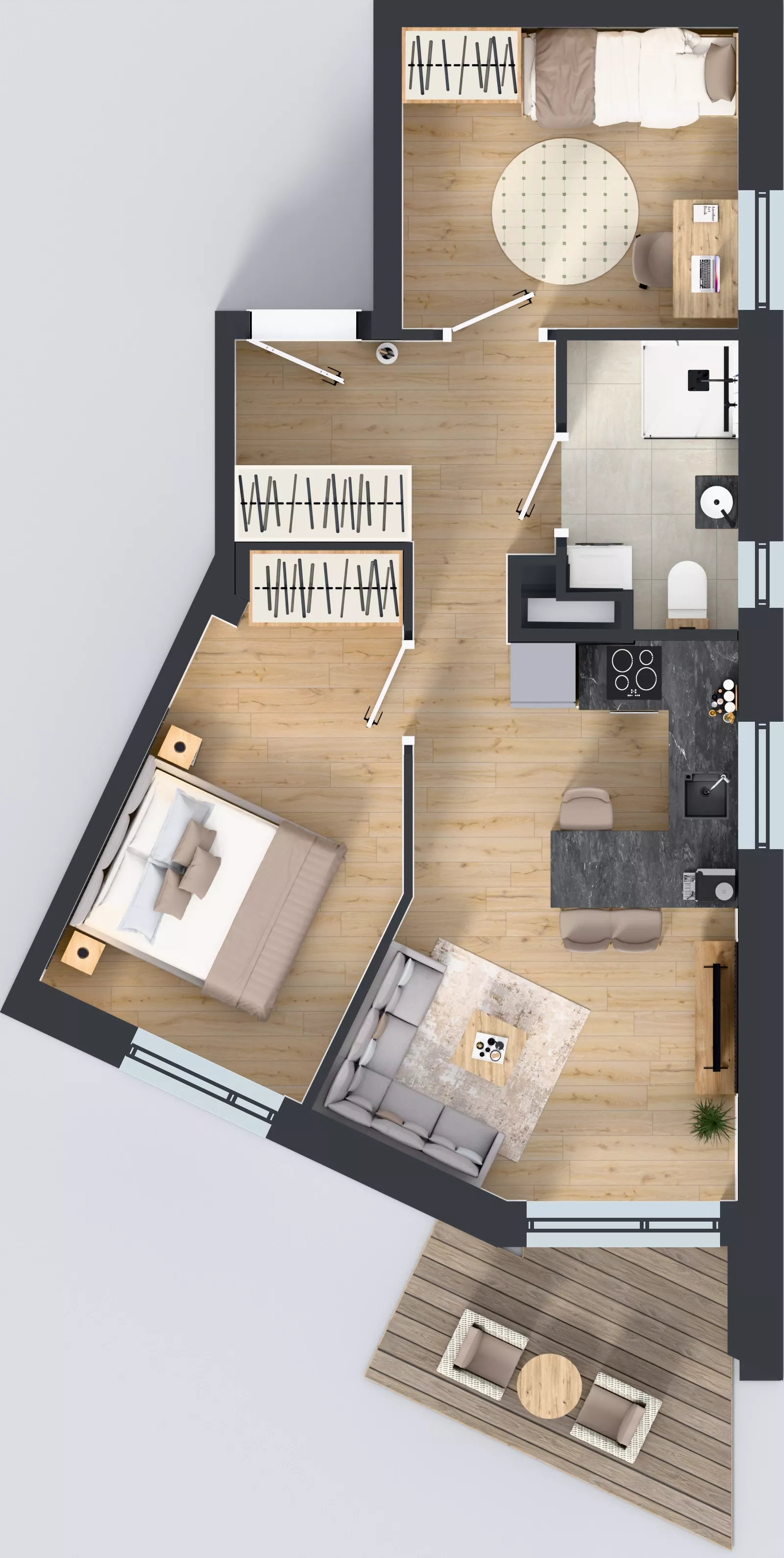 3 pokoje, mieszkanie 45,98 m², piętro 1, oferta nr 43, Viva Garden 14, Warszawa, Białołęka, Brzeziny, ul. Szlachecka 8