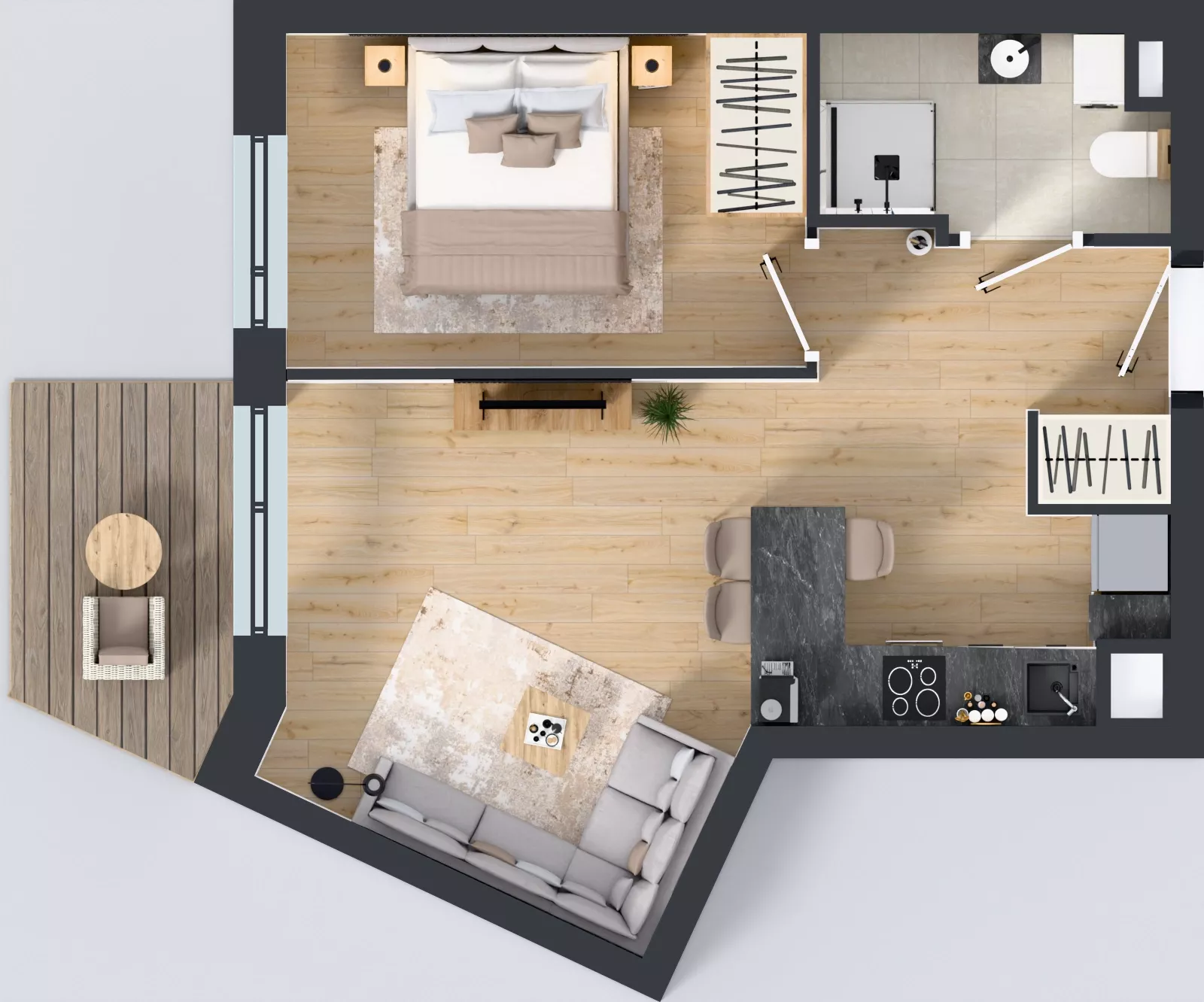 2 pokoje, mieszkanie 39,77 m², piętro 2, oferta nr 50, Viva Garden 14, Warszawa, Białołęka, Brzeziny, ul. Szlachecka 8