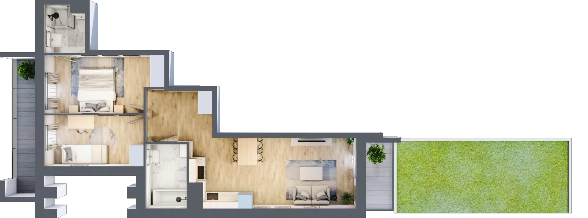 3 pokoje, mieszkanie 58,05 m², parter, oferta nr III/E227, Miasteczko Nova Sfera, Warszawa, Białołęka, Żerań, ul. Marywilska