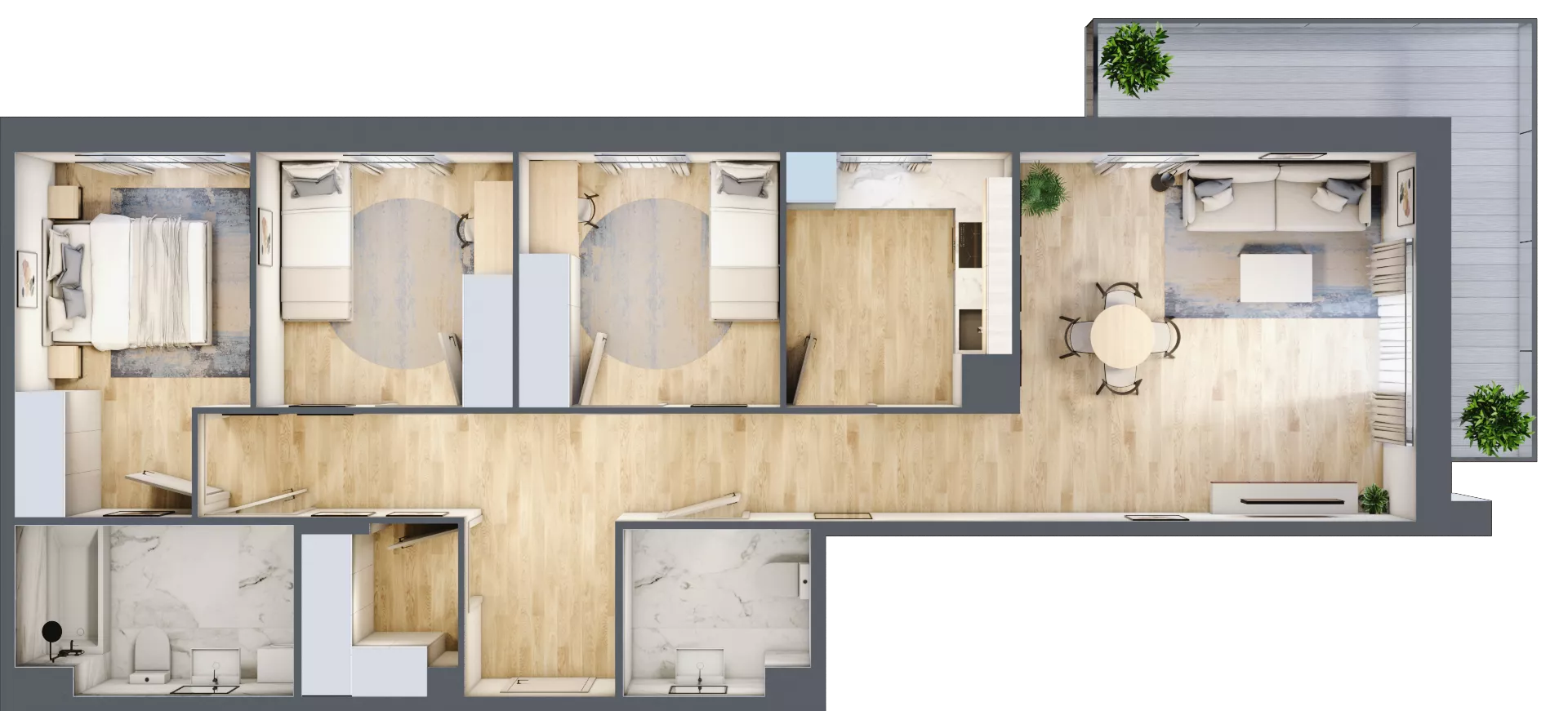 4 pokoje, mieszkanie 89,18 m², piętro 2, oferta nr VII/35, Olchowy Park 7, Warszawa, Białołęka, Kobiałka, ul. Marii Callas 4A
