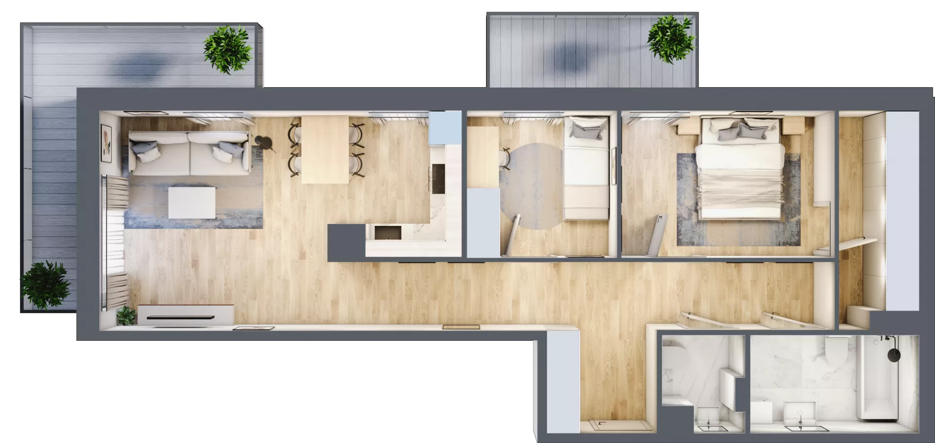 3 pokoje, mieszkanie 68,46 m², piętro 1, oferta nr VII/71, Olchowy Park 7, Warszawa, Białołęka, Kobiałka, ul. Marii Callas 4A