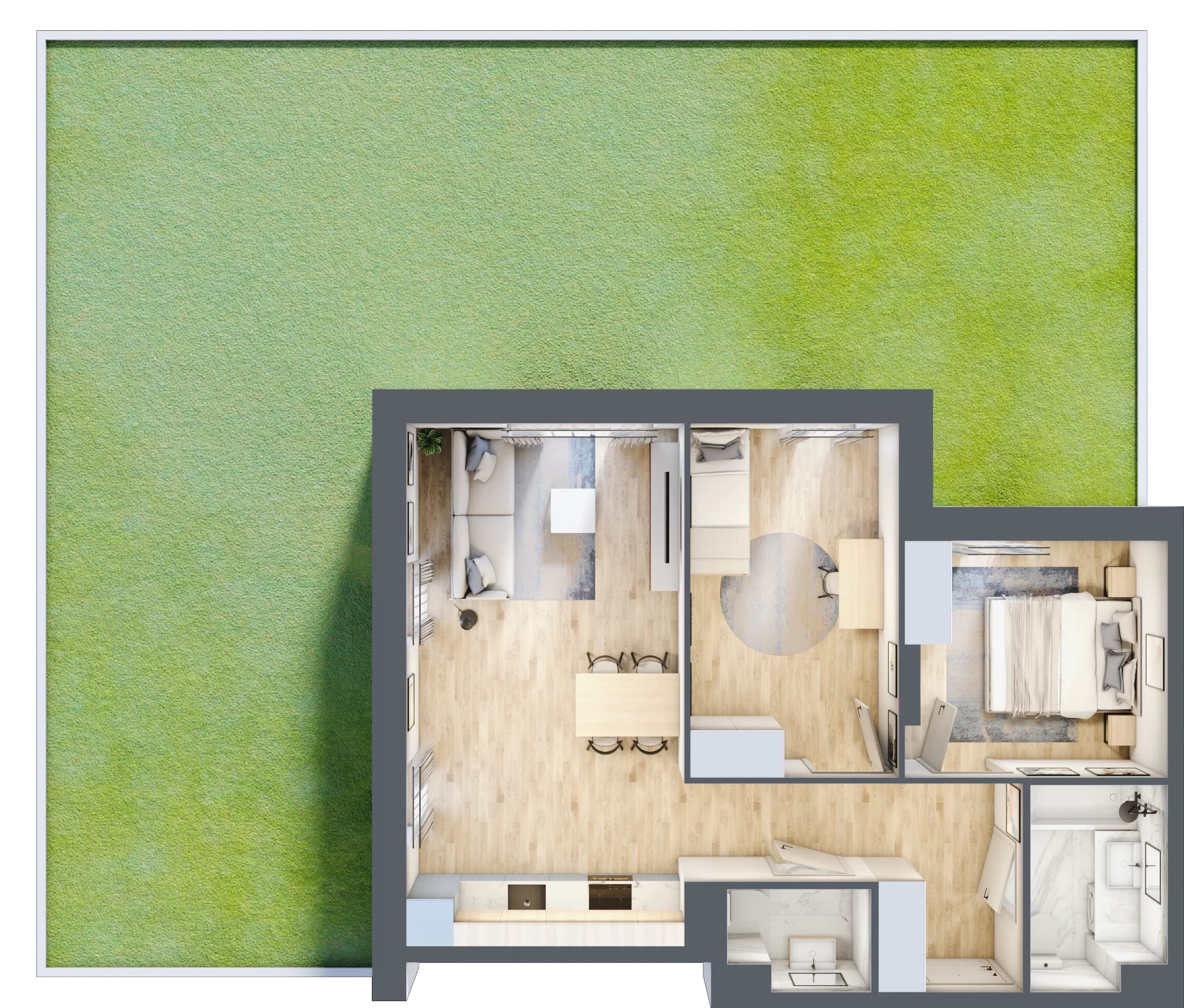 3 pokoje, mieszkanie 60,25 m², parter, oferta nr VI/4, Neo Nova Ochota 6, Warszawa, Włochy, Raków, ul. Opackiego