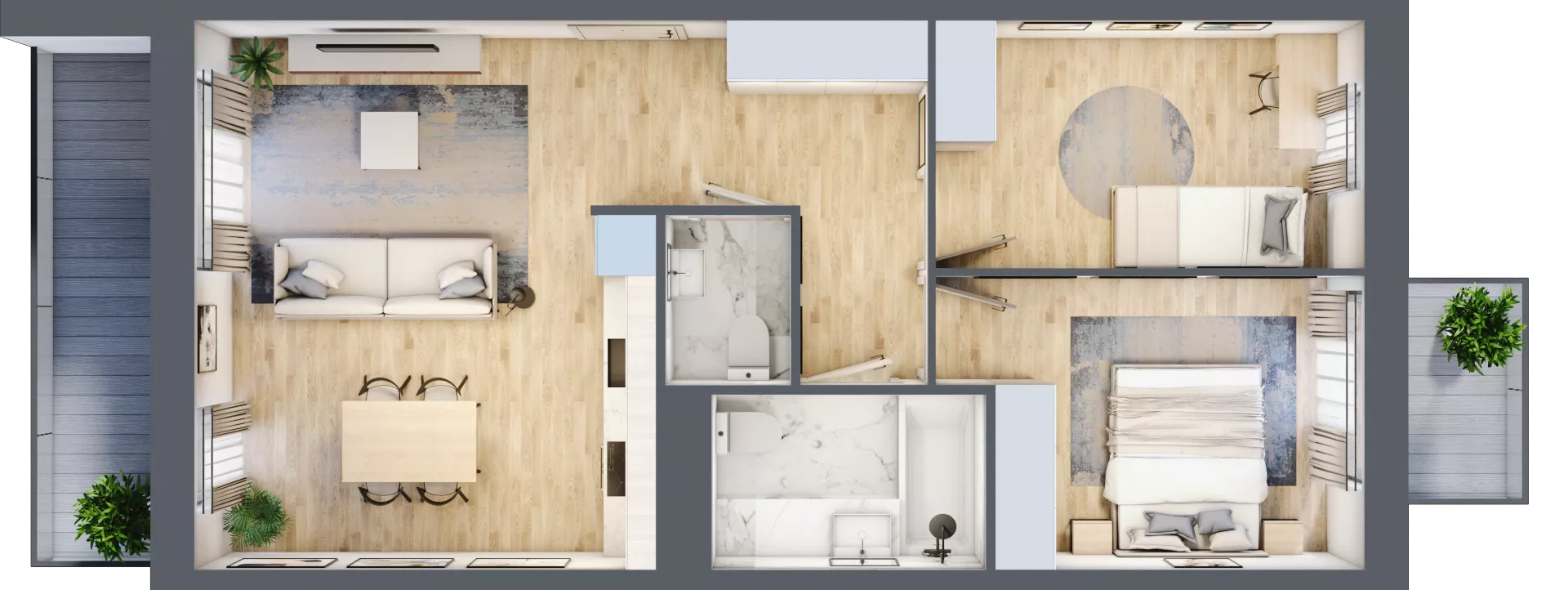 3 pokoje, mieszkanie 60,78 m², piętro 5, oferta nr VI/62, Neo Nova Ochota 6, Warszawa, Włochy, Raków, ul. Opackiego