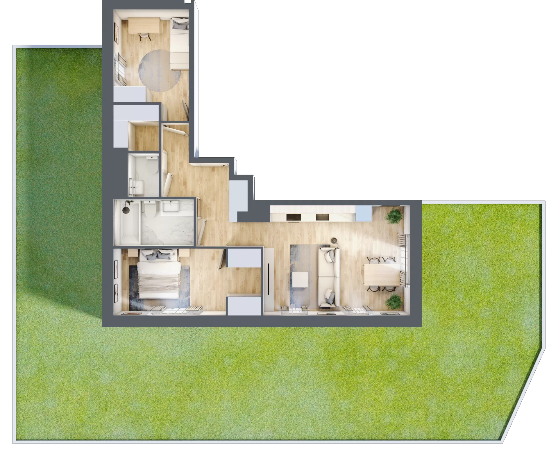 3 pokoje, mieszkanie 65,94 m², parter, oferta nr VI/95, Neo Nova Ochota 6, Warszawa, Włochy, Raków, ul. Opackiego