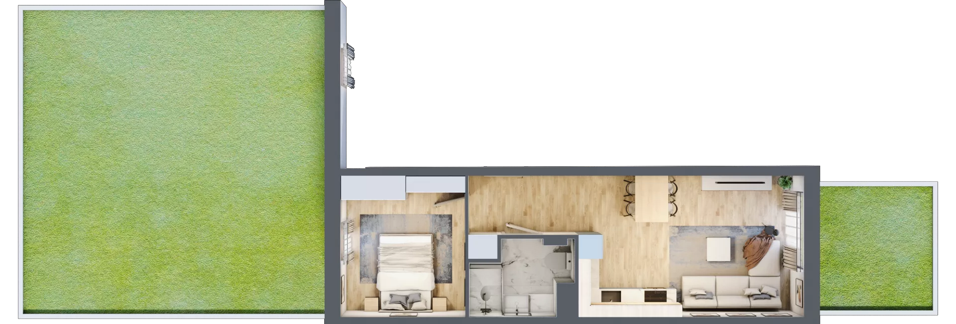 2 pokoje, mieszkanie 38,76 m², parter, oferta nr VII/41, Nova Viva Garden 7, Warszawa, Białołęka, Brzeziny, ul. Pawła Włodkowica 11C