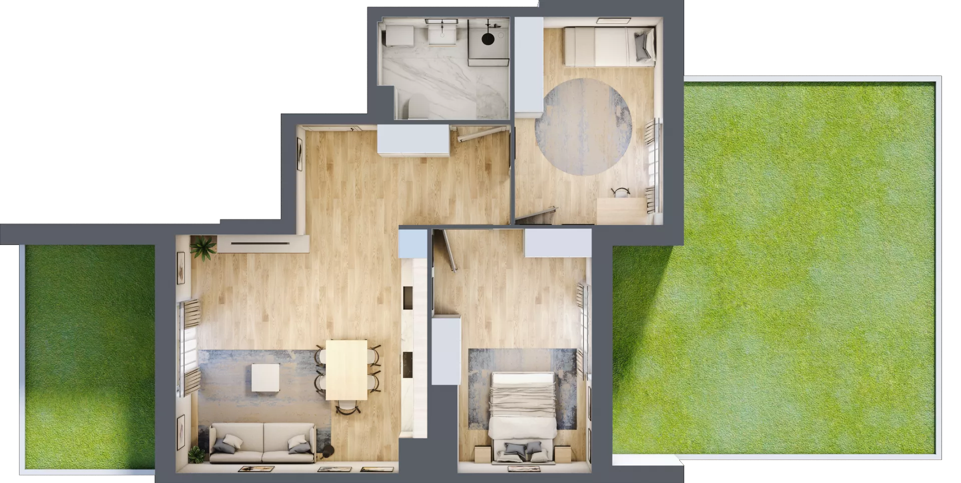 3 pokoje, mieszkanie 71,58 m², parter, oferta nr IV/21, Neo Nova Ochota 4, Warszawa, Włochy, Raków, ul. Wojciecha Opackiego