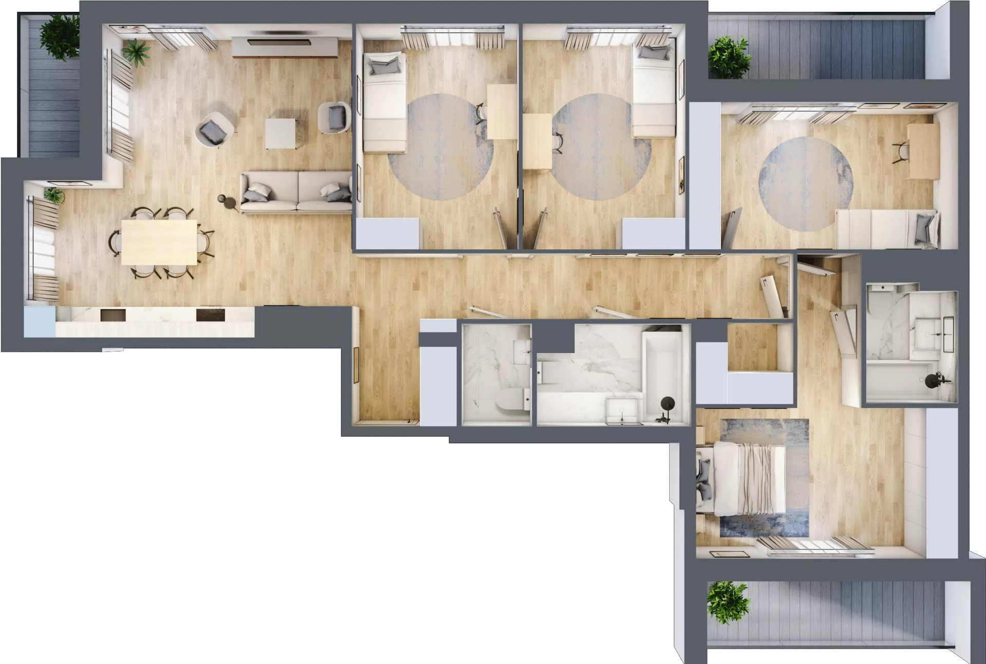 5 pokoi, mieszkanie 120,24 m², piętro 1, oferta nr IV/23, Neo Nova Ochota 4, Warszawa, Włochy, Raków, ul. Wojciecha Opackiego
