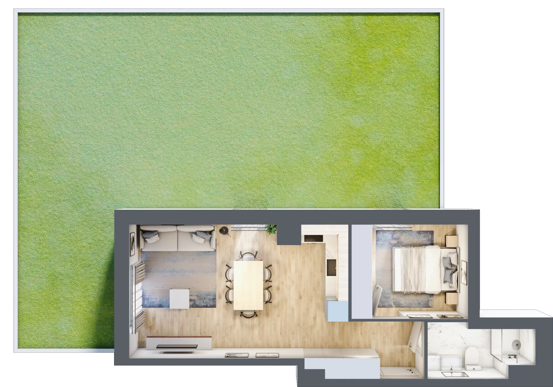 2 pokoje, mieszkanie 42,46 m², parter, oferta nr IV/67, Neo Nova Ochota 4, Warszawa, Włochy, Raków, ul. Wojciecha Opackiego