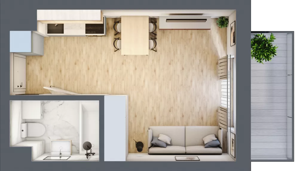 1 pokój, mieszkanie 26,10 m², piętro 5, oferta nr VI/148, Metro Art 6, Warszawa, Praga Południe, Kamionek, ul. Żupnicza
