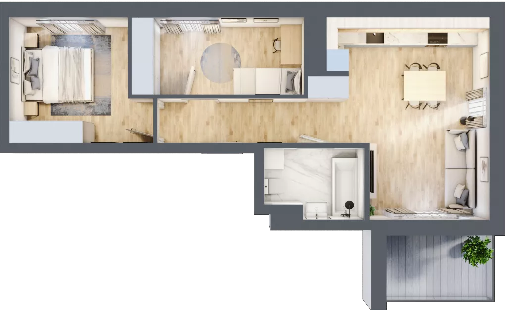 3 pokoje, mieszkanie 55,28 m², piętro 5, oferta nr VI/31, Metro Art 6, Warszawa, Praga Południe, Kamionek, ul. Żupnicza