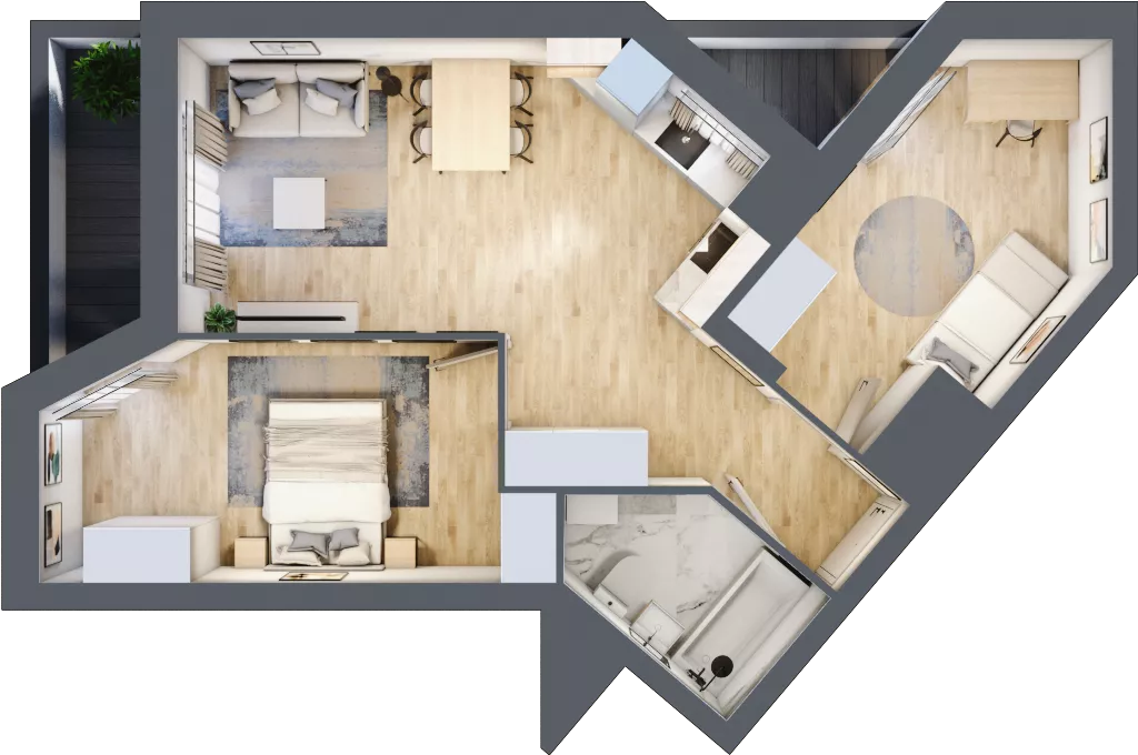 3 pokoje, mieszkanie 54,91 m², piętro 5, oferta nr V/129, Miasteczko Nova Sfera 5, Warszawa, Białołęka, Żerań, ul. Marywilska 5
