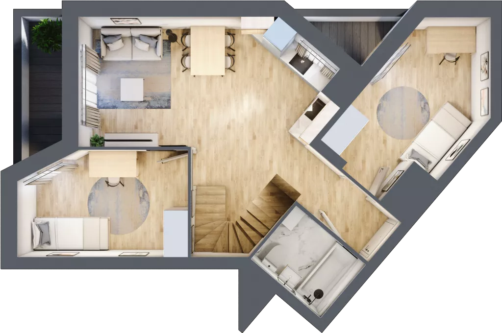 5 pokoi, mieszkanie 93,39 m², piętro 2, oferta nr V/112, Miasteczko Nova Sfera 5, Warszawa, Białołęka, Żerań, ul. Marywilska 5