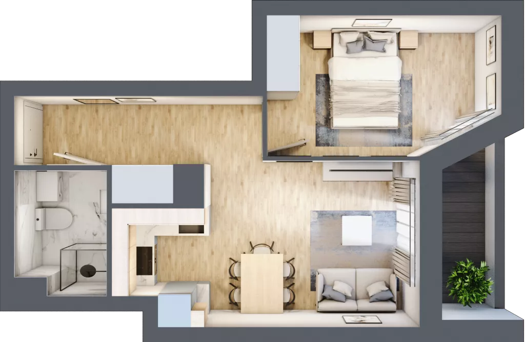 2 pokoje, mieszkanie 35,95 m², piętro 7, oferta nr V/143, Miasteczko Nova Sfera 5, Warszawa, Białołęka, Żerań, ul. Marywilska 5